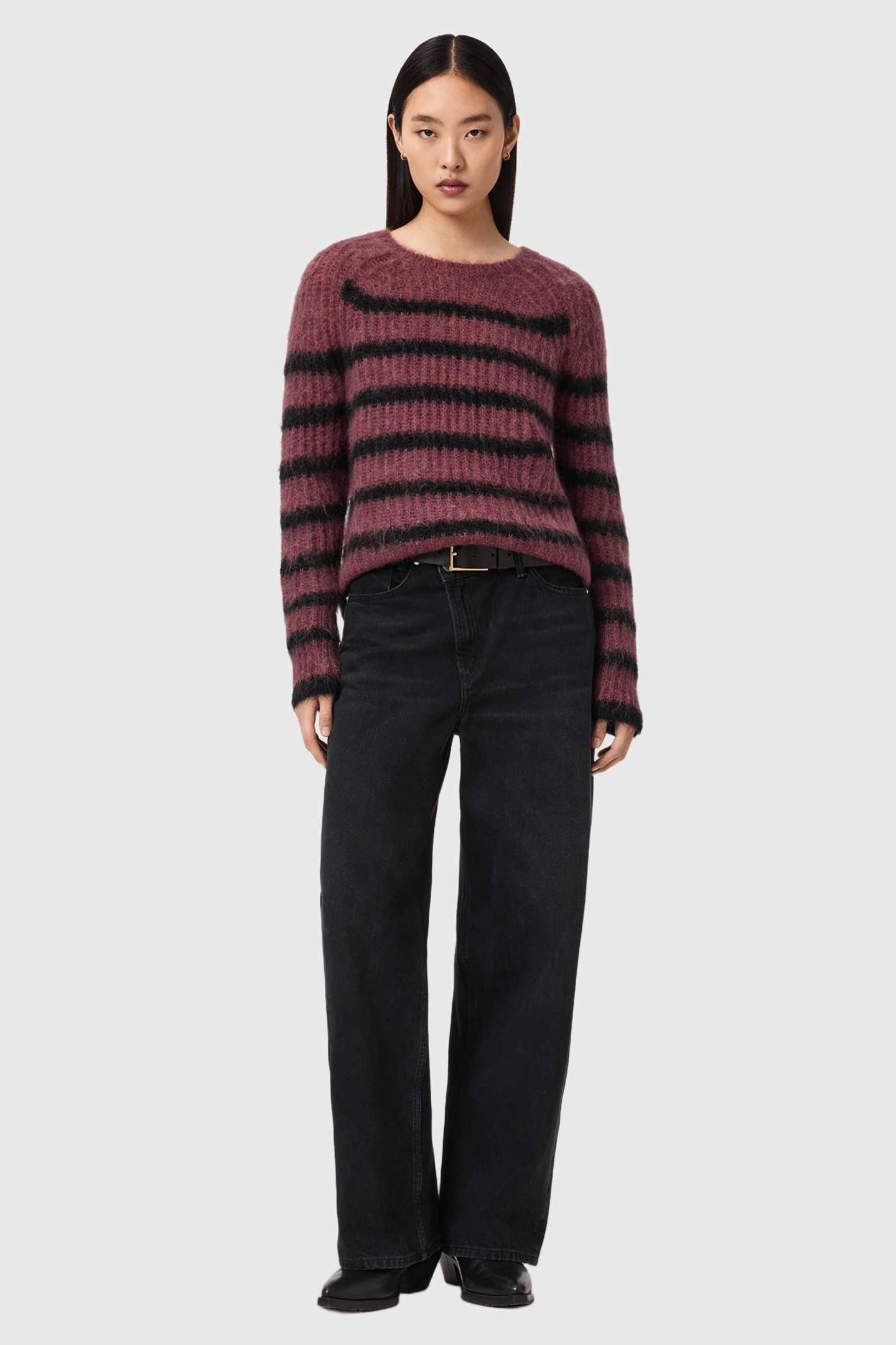 RIGA JUMPER RASPBERRY PINK/BLK 3