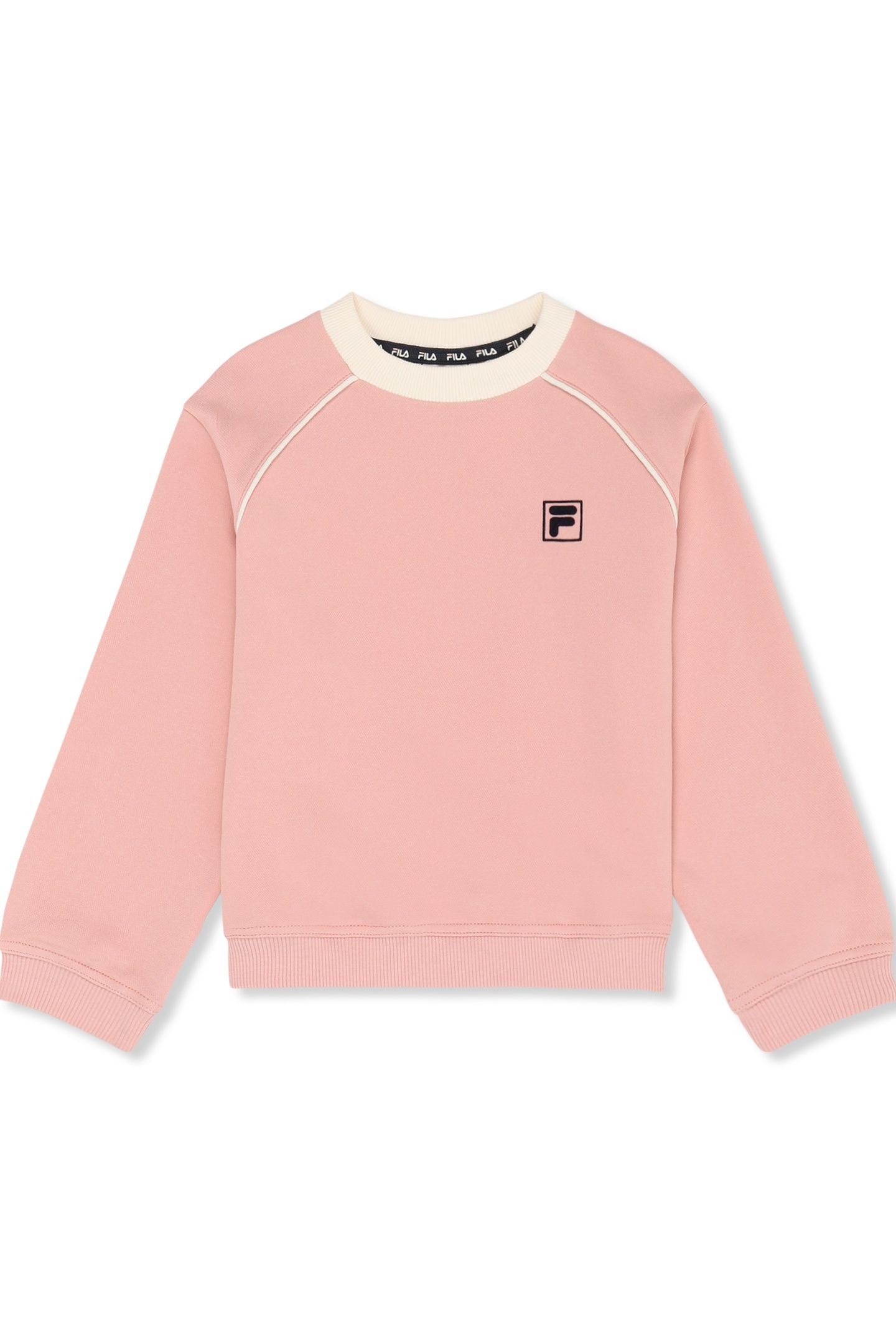 PRATOLINO LOOSE CREWNECK SWEATSHIRT MELLOW ROSE-EGRET 1