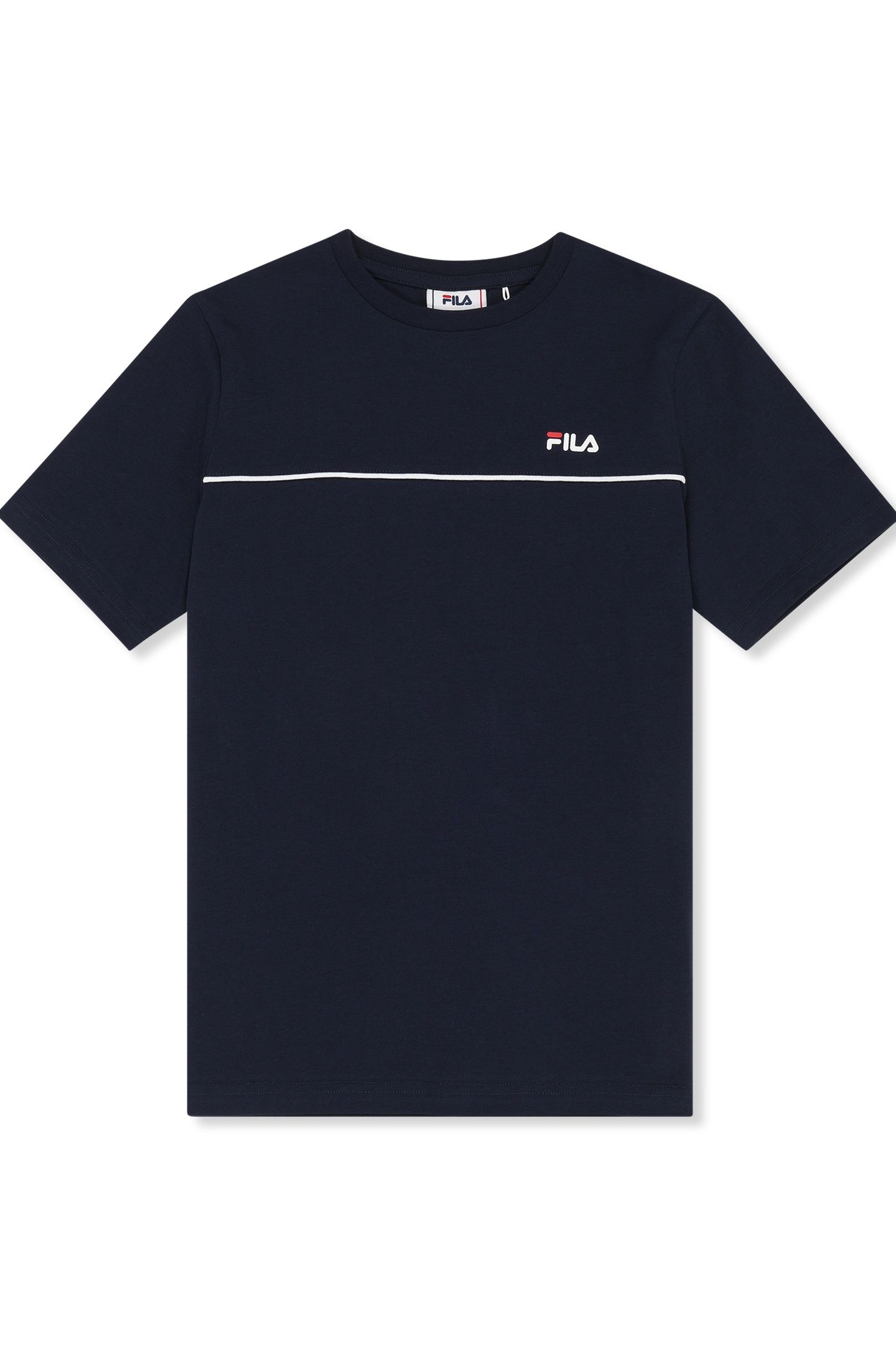 CAMPOSTINO REGULAR CONTRAST PIPING T-SHIRT BLACK IRIS 1