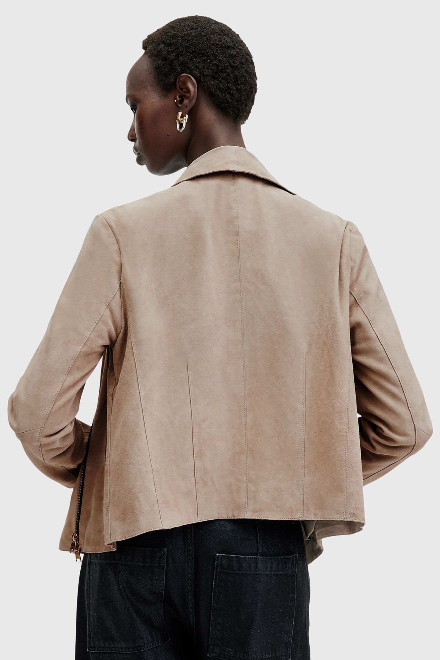 FREYA SUEDE JACKET WARM GREY 4