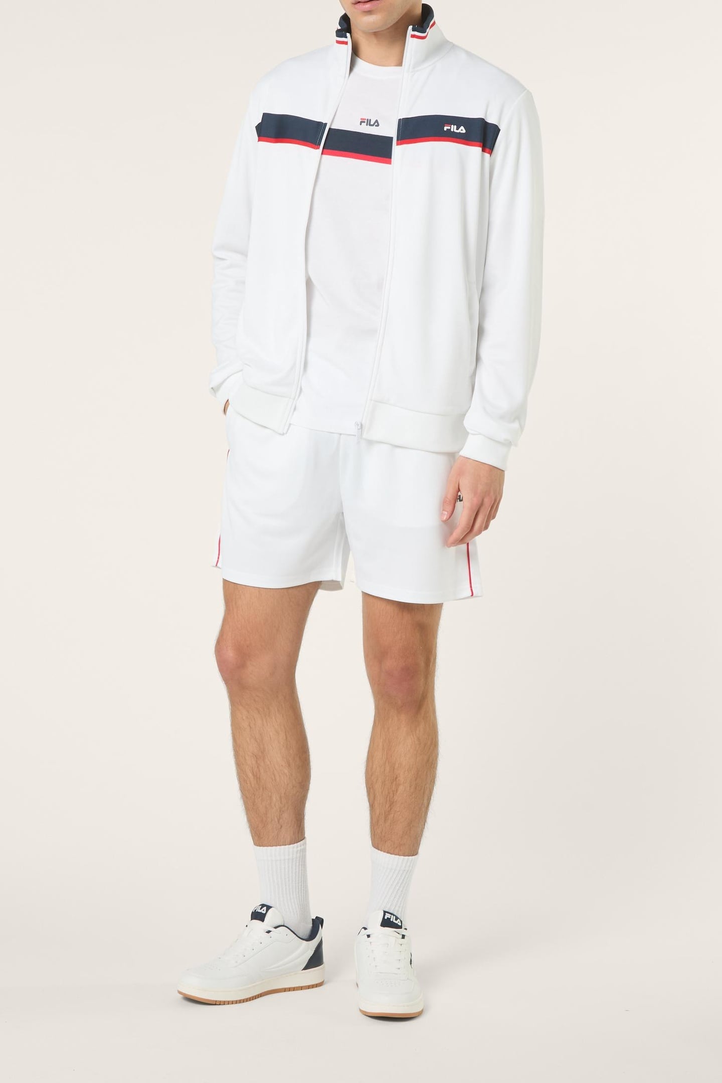 SAGANO REGULAR TRACK SHORTS BRIGHT WHITE 2