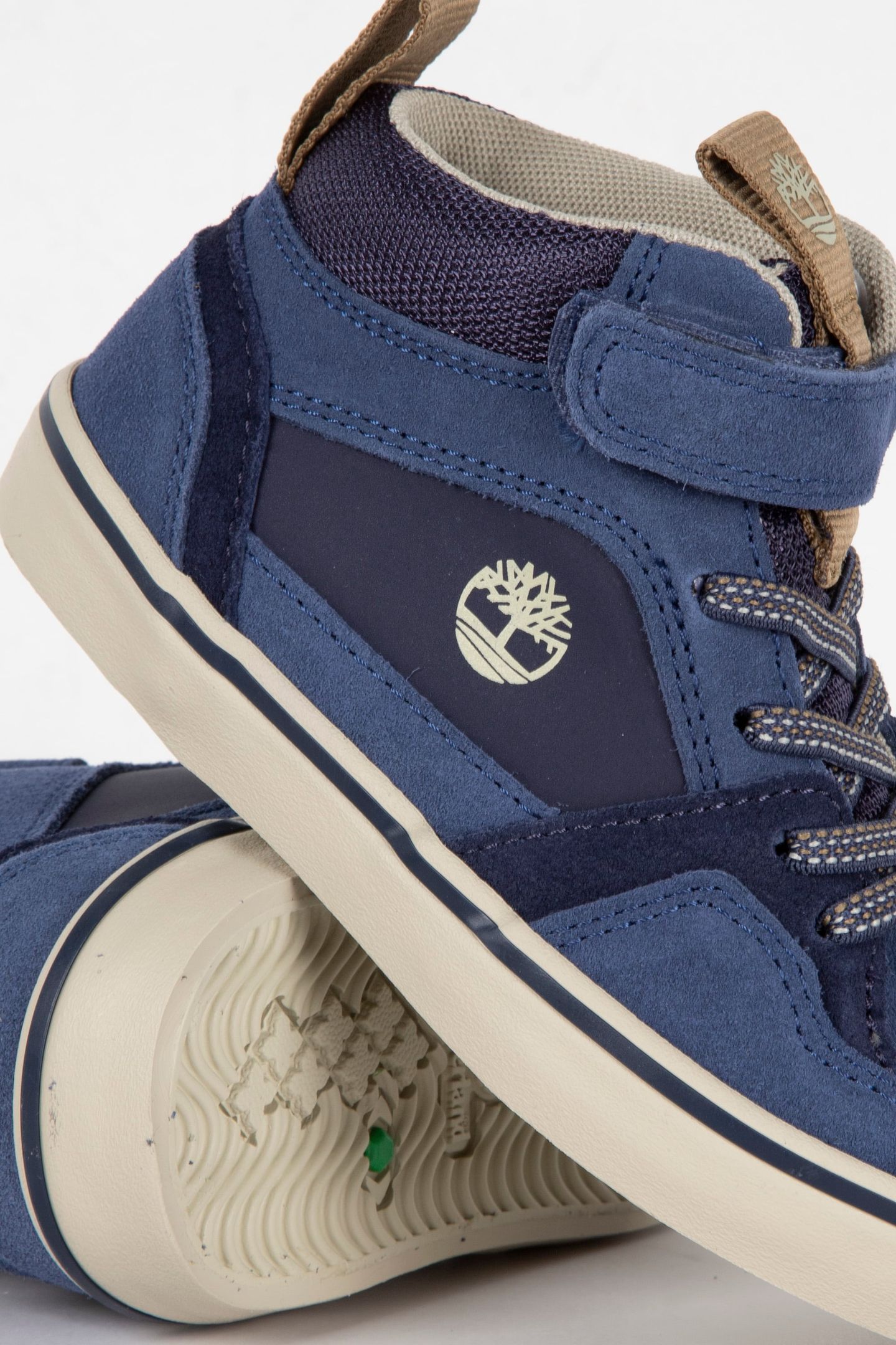 STONE JUMP MID HOOK & LOOP SNEAKER DARK BLUE SUEDE 3