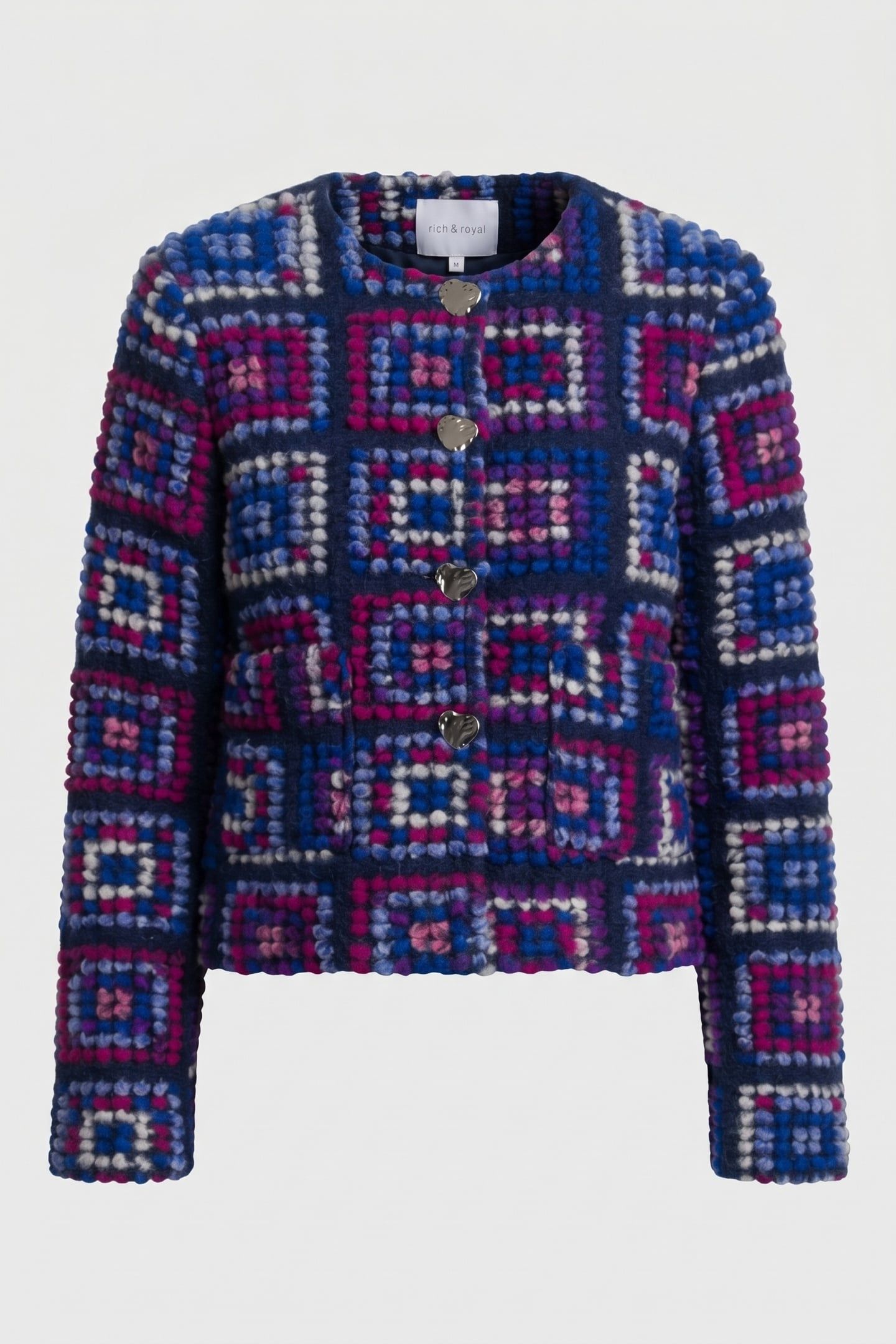 BOUCLÉ JACKET MIDNIGHT BLUE 3