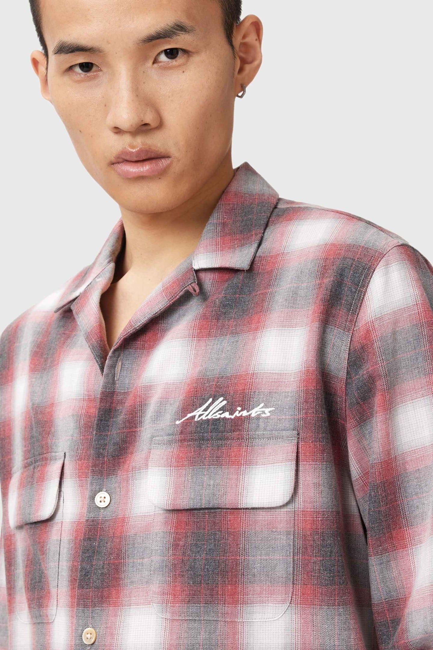SHAMS LS SHIRT CLARET RED 9