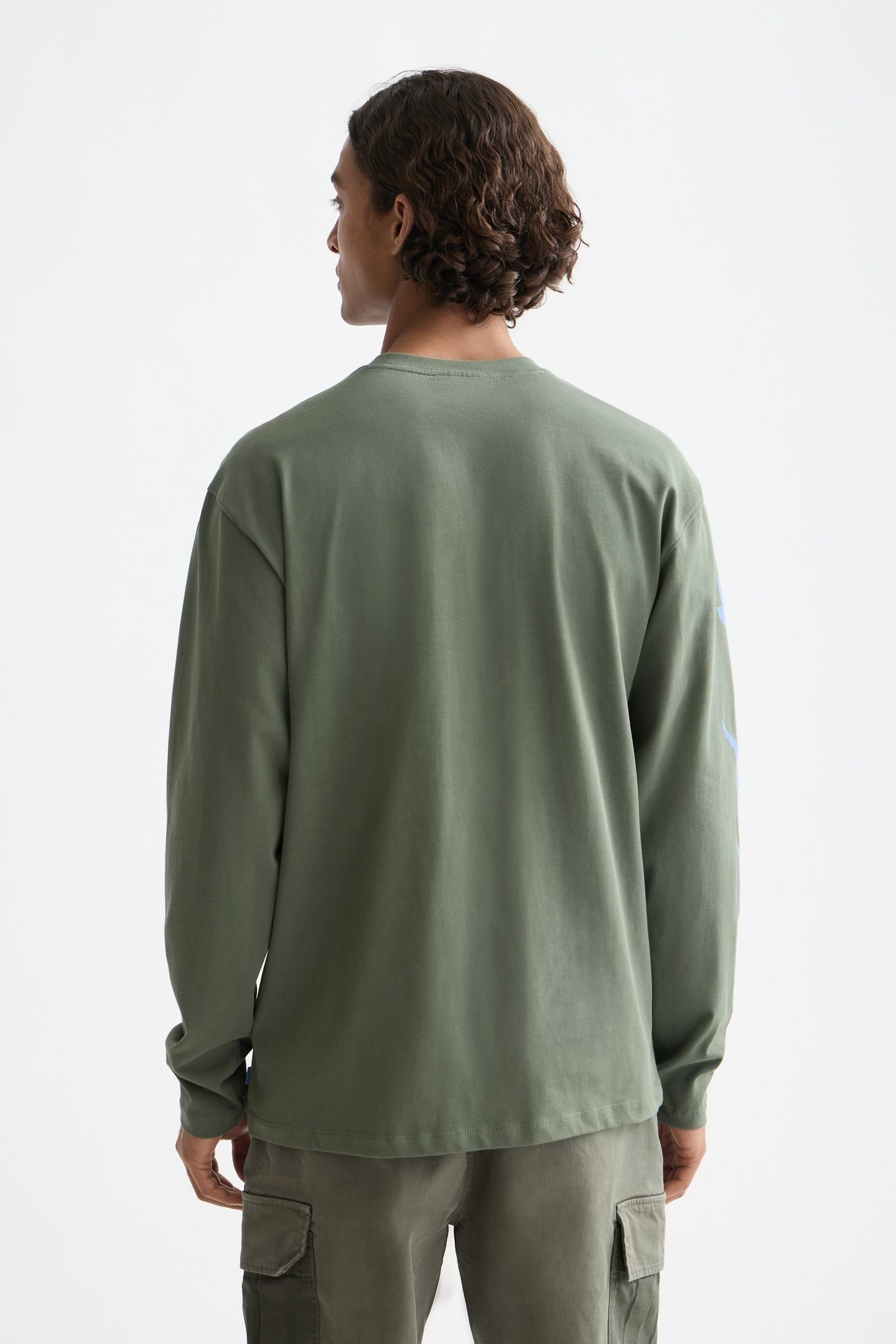 RELAXED FIT ARTWORK T-SHIRT LS THYME 2