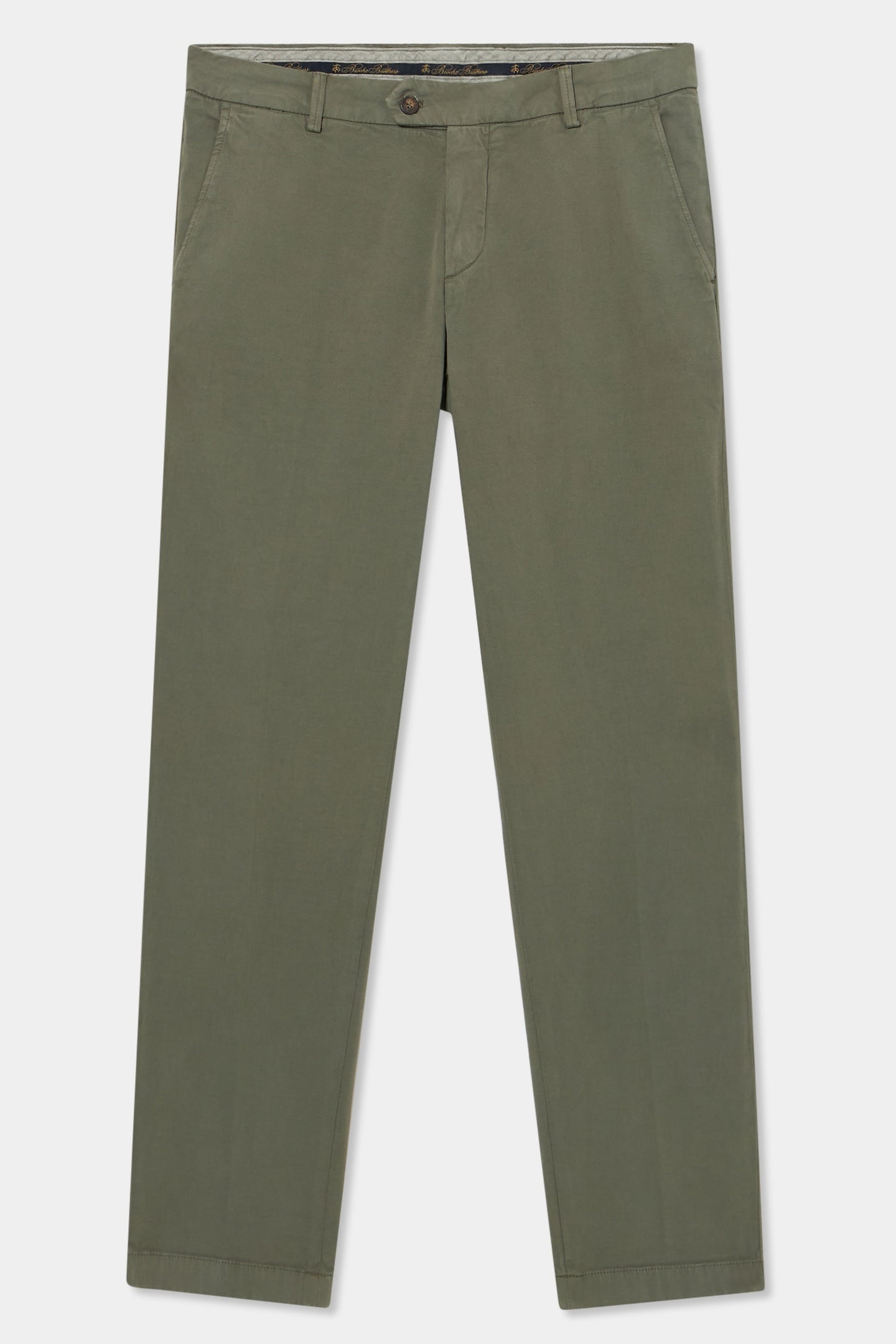 SLIM FIT WOVEN STRETCH COTTON CHINOS MILITARY 4