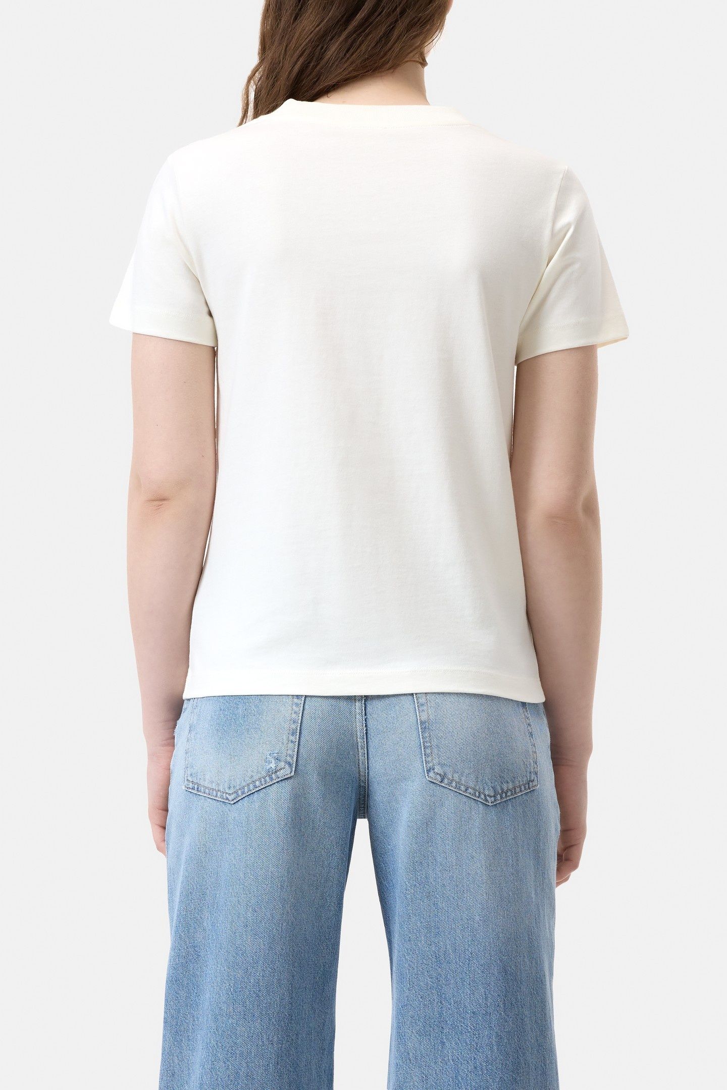 EMBROIDERED T-SHIRT IVORY 3