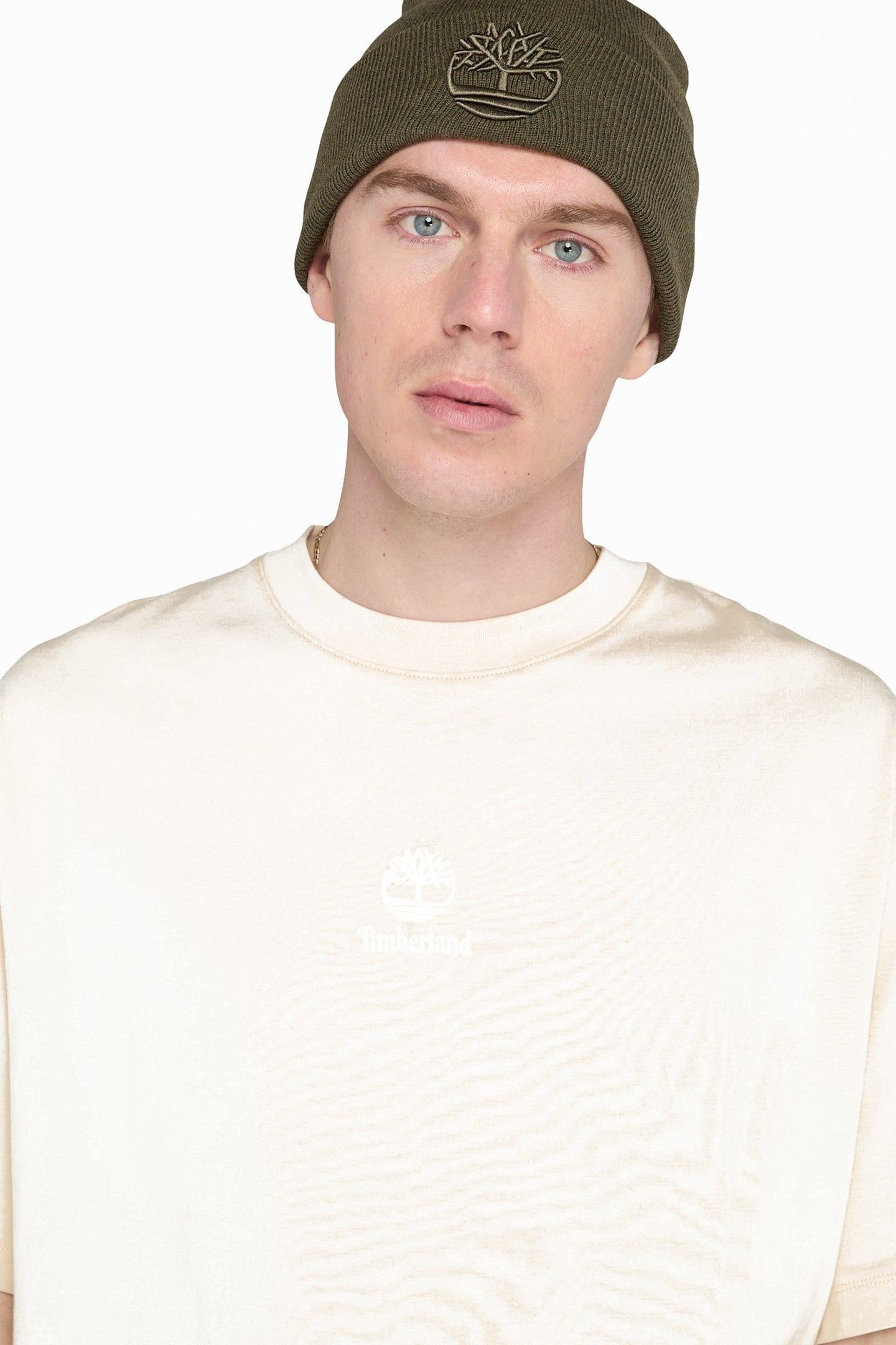 HAMPTHON TONAL STACK LOGO TEE ANGORA 5