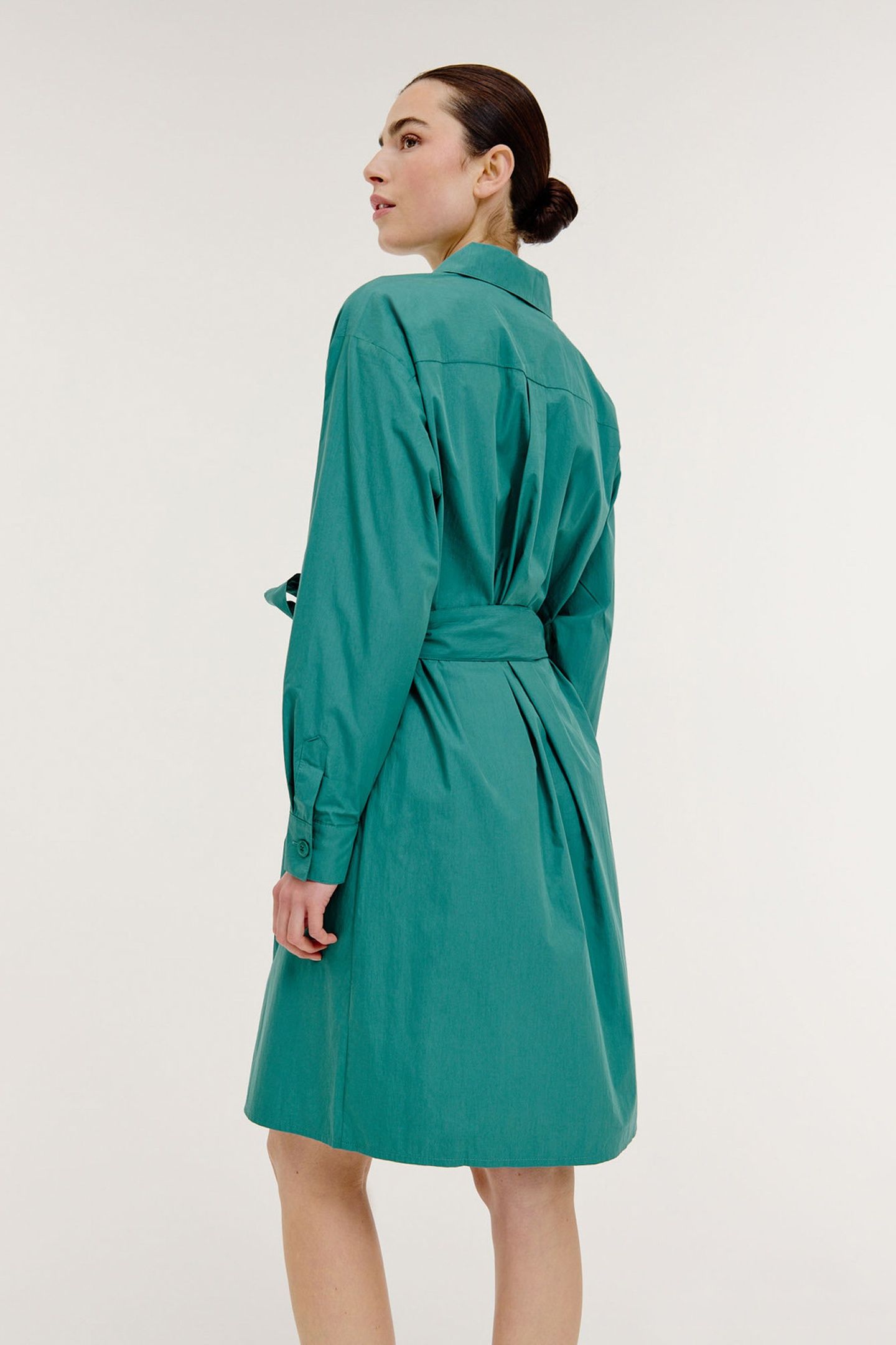 BRIEN DRESS DARK GREEN 5