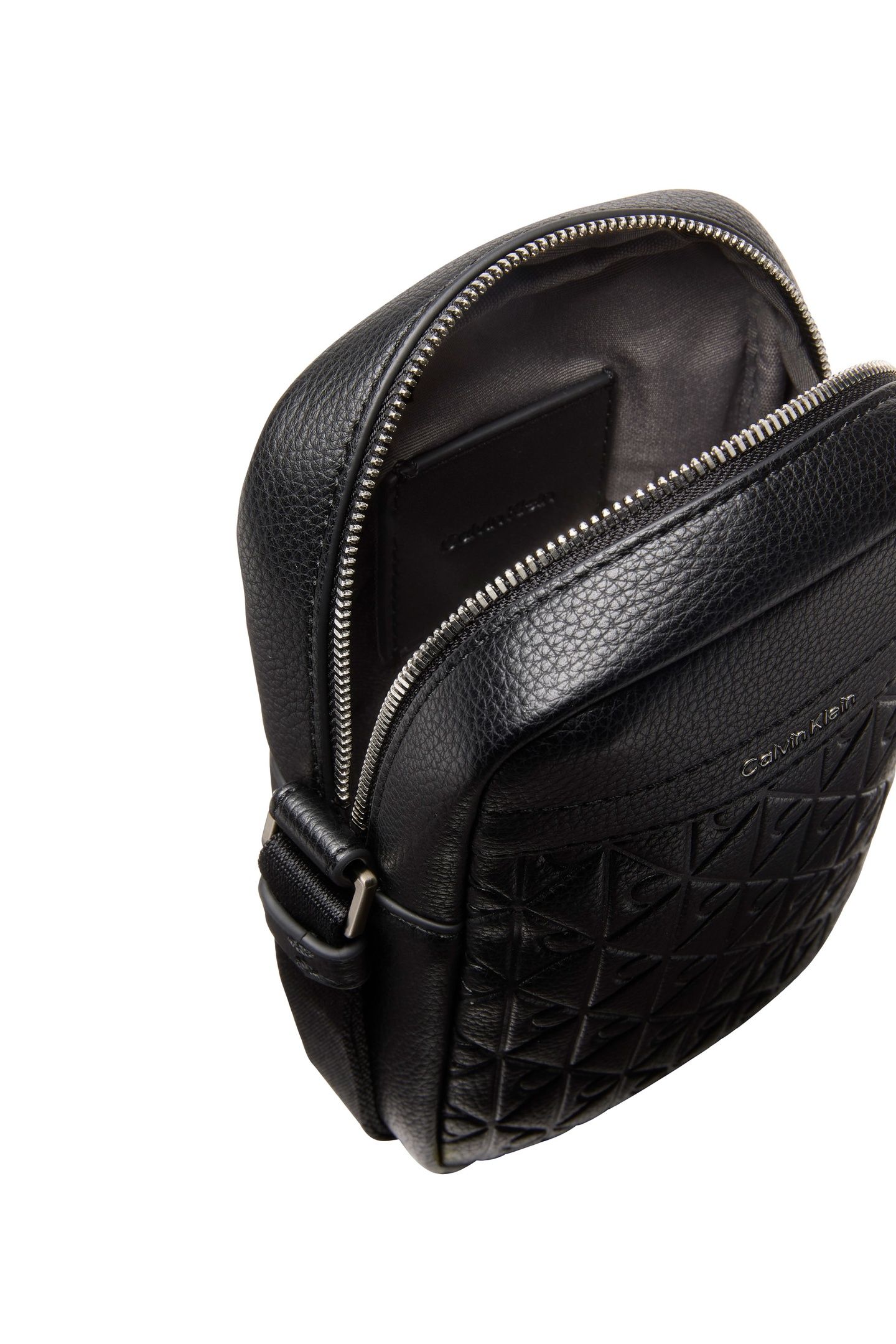 EMBLEM EMBOSS SLING BAG BLACK 3