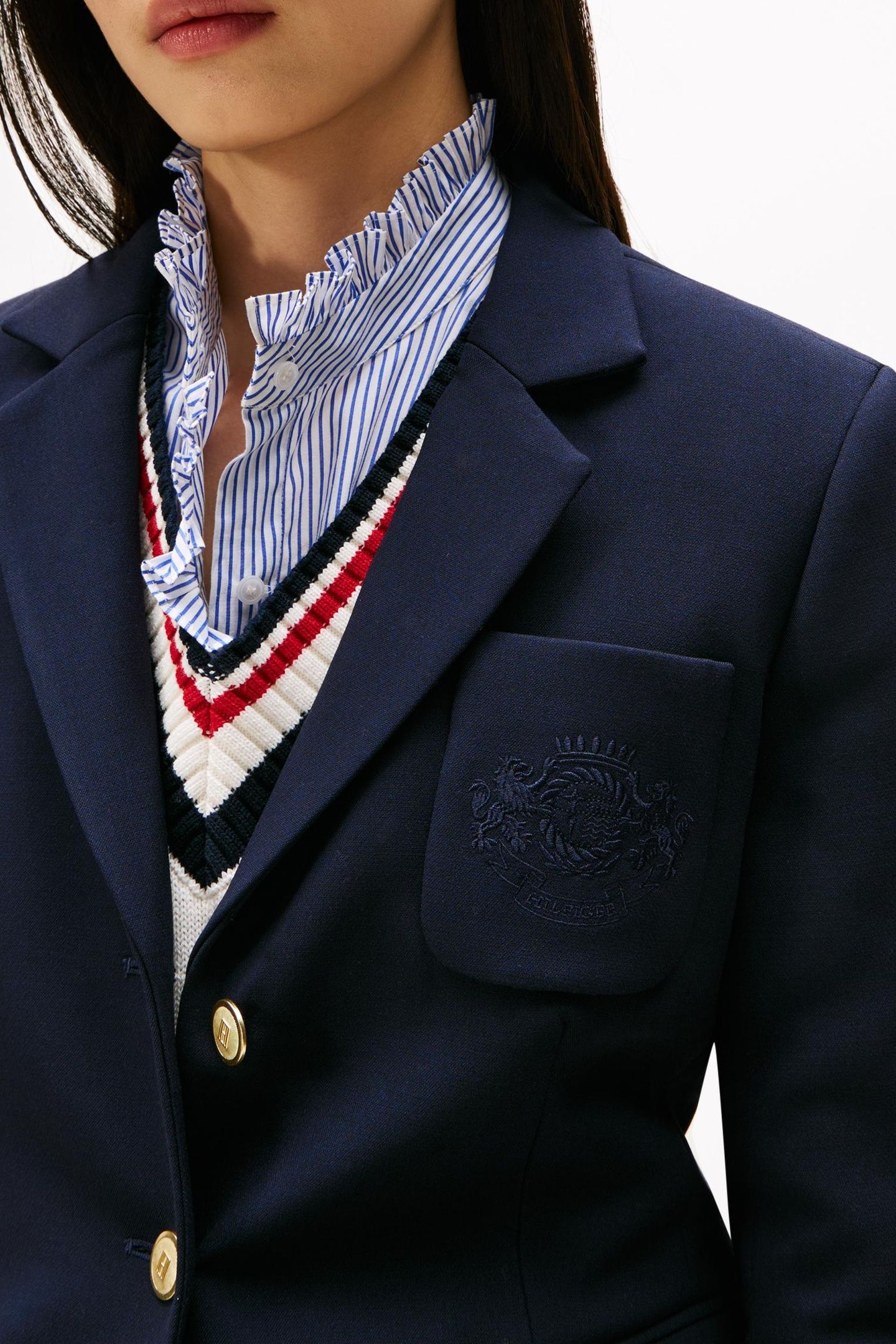PUNTO TONAL CREST BLAZER DARK NIGHT NAVY 5