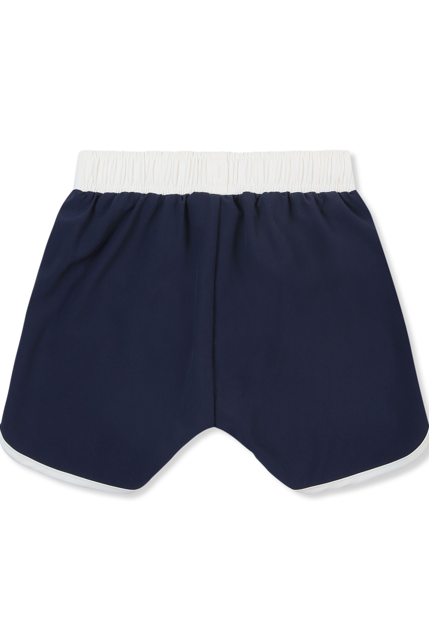 GELO REGULAR CONTRAST BINDING BEACH SHORTS BLACK IRIS-EGRET 2