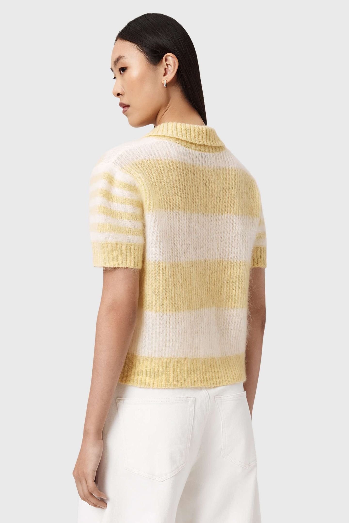 CLEM POLO TEE HAY YELLOW/WHITE 5