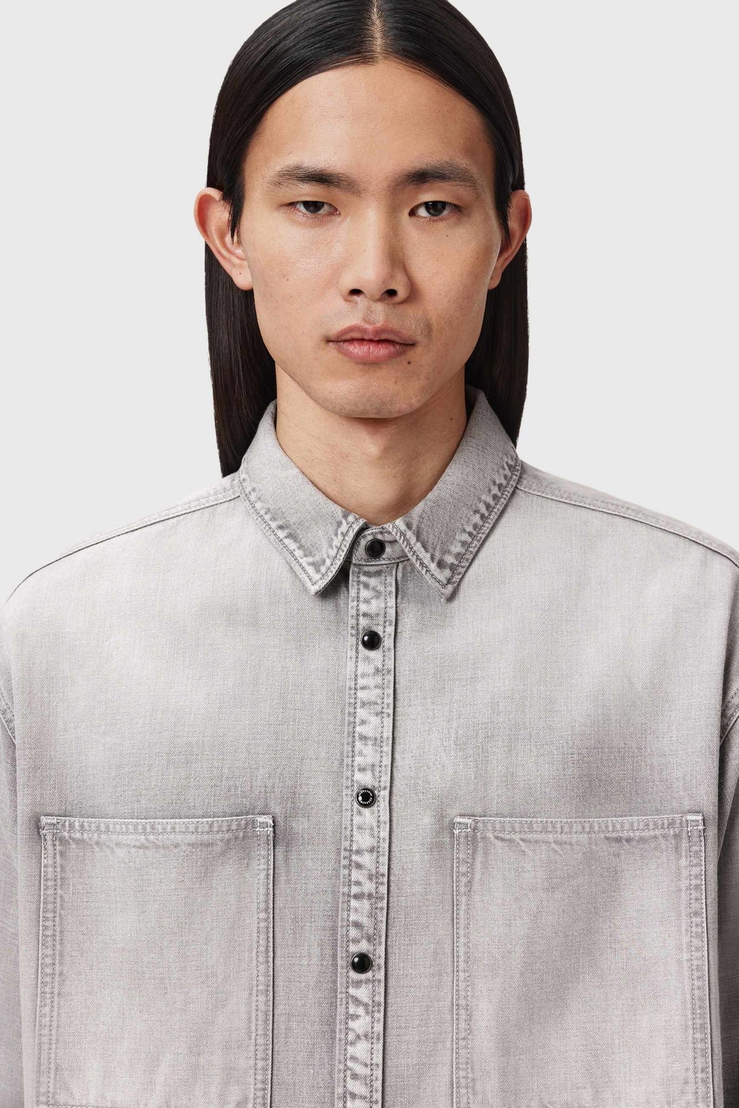 AL DENIM SHIRT LIGHT GREY 5