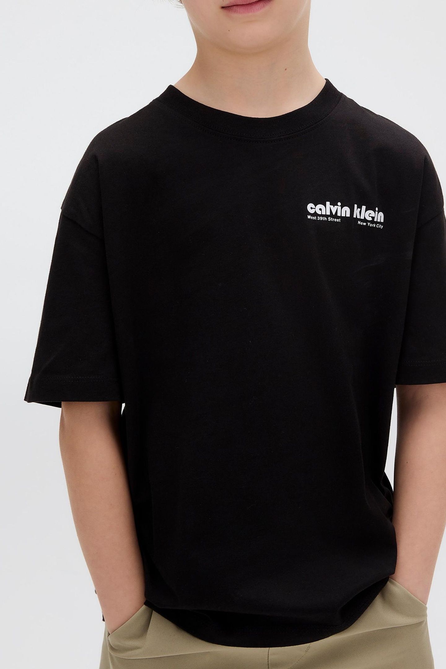 BOYS GEO BACKPRINT T-SHIRT CK BLACK 4