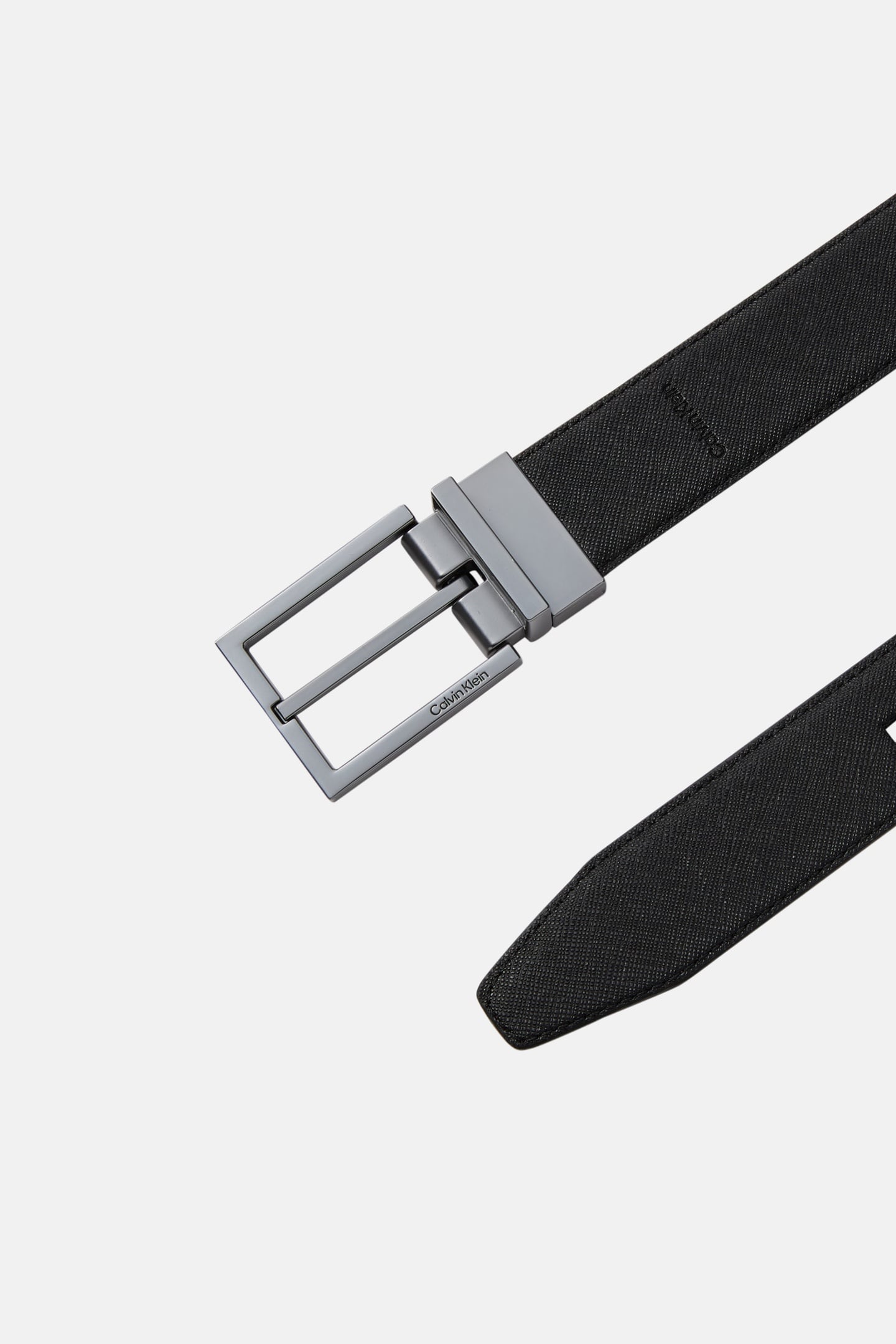 SQUARE BUCKLE 32MM BELT BLACK/DECADENT CHOCOLATE 2