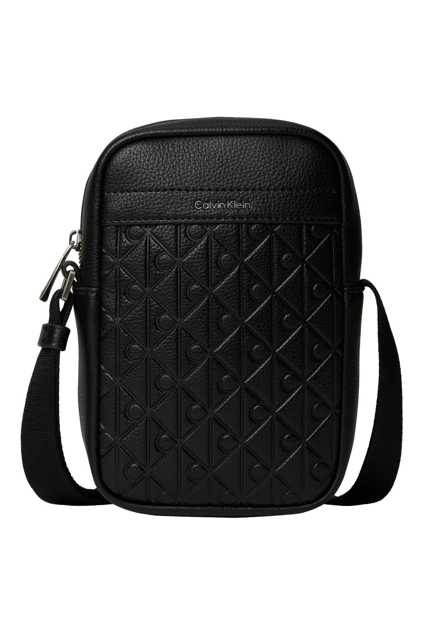 EMBLEM EMBOSS SLING BAG BLACK 1