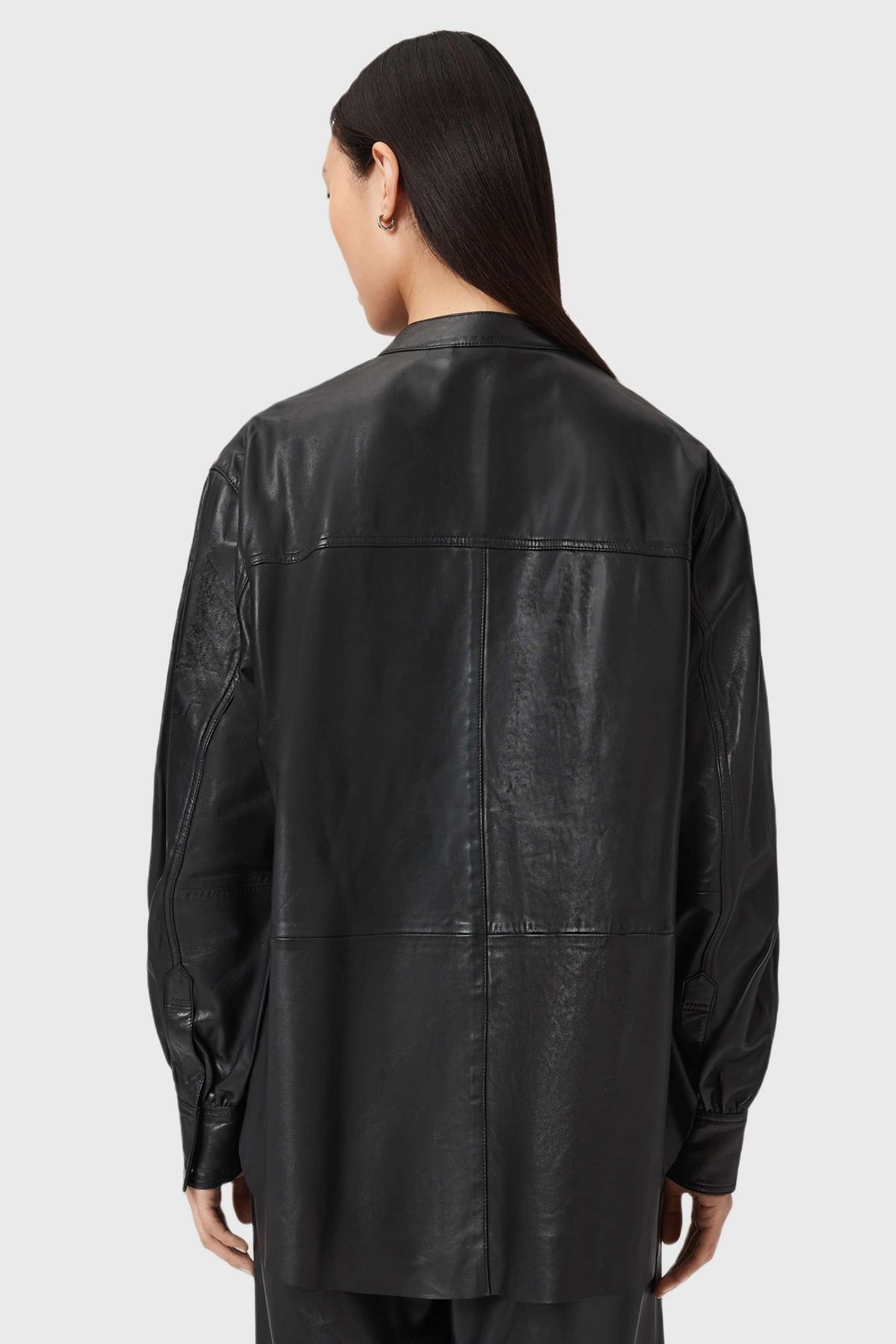 SARA PLEAT SHIRT BLACK 5