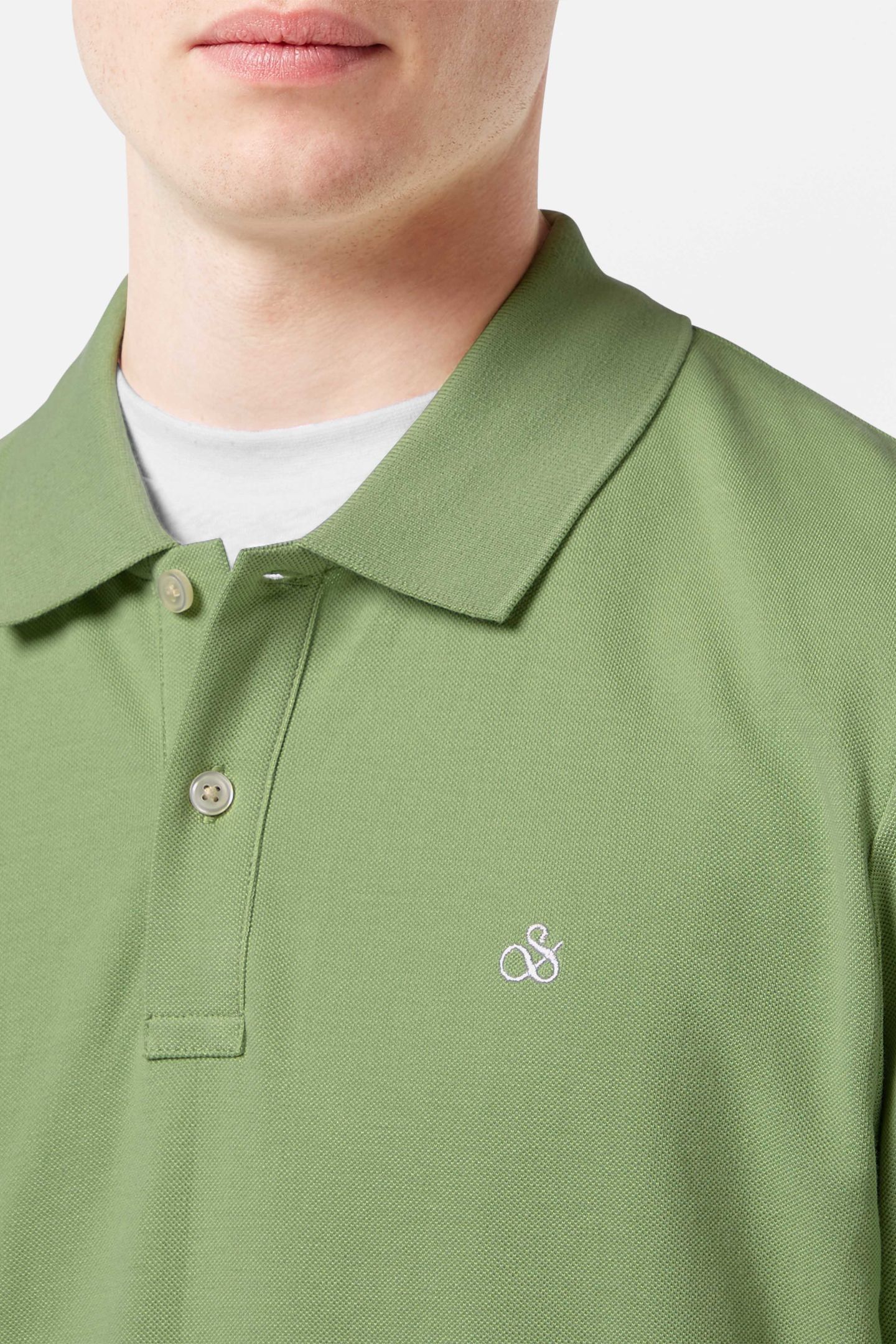 SEASONAL CORE - COTTON PIQUE REGULAR FIT POLO PISTACHIO 6