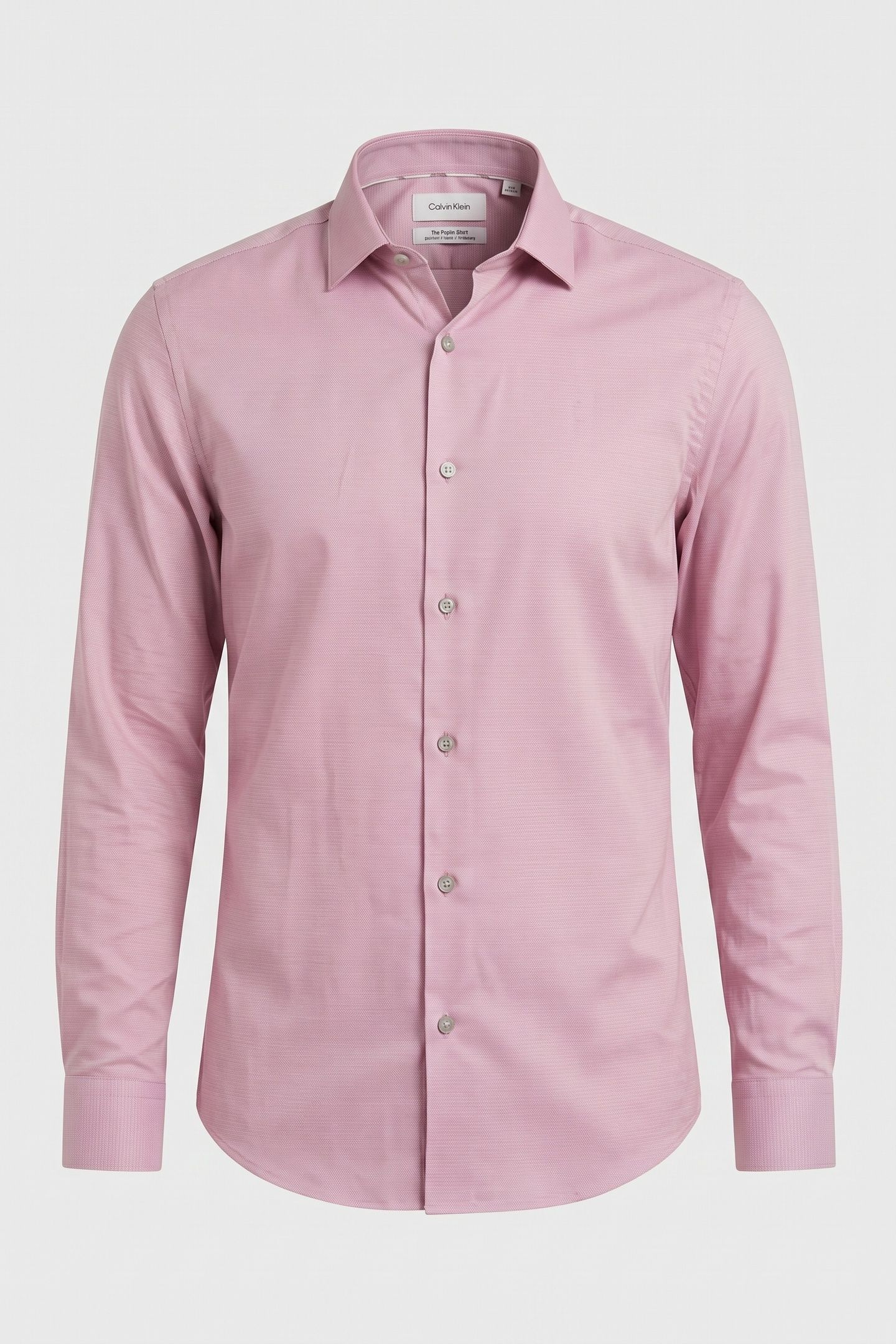 SLIM ESSENTIAL POPLIN ST BRICK RED 3
