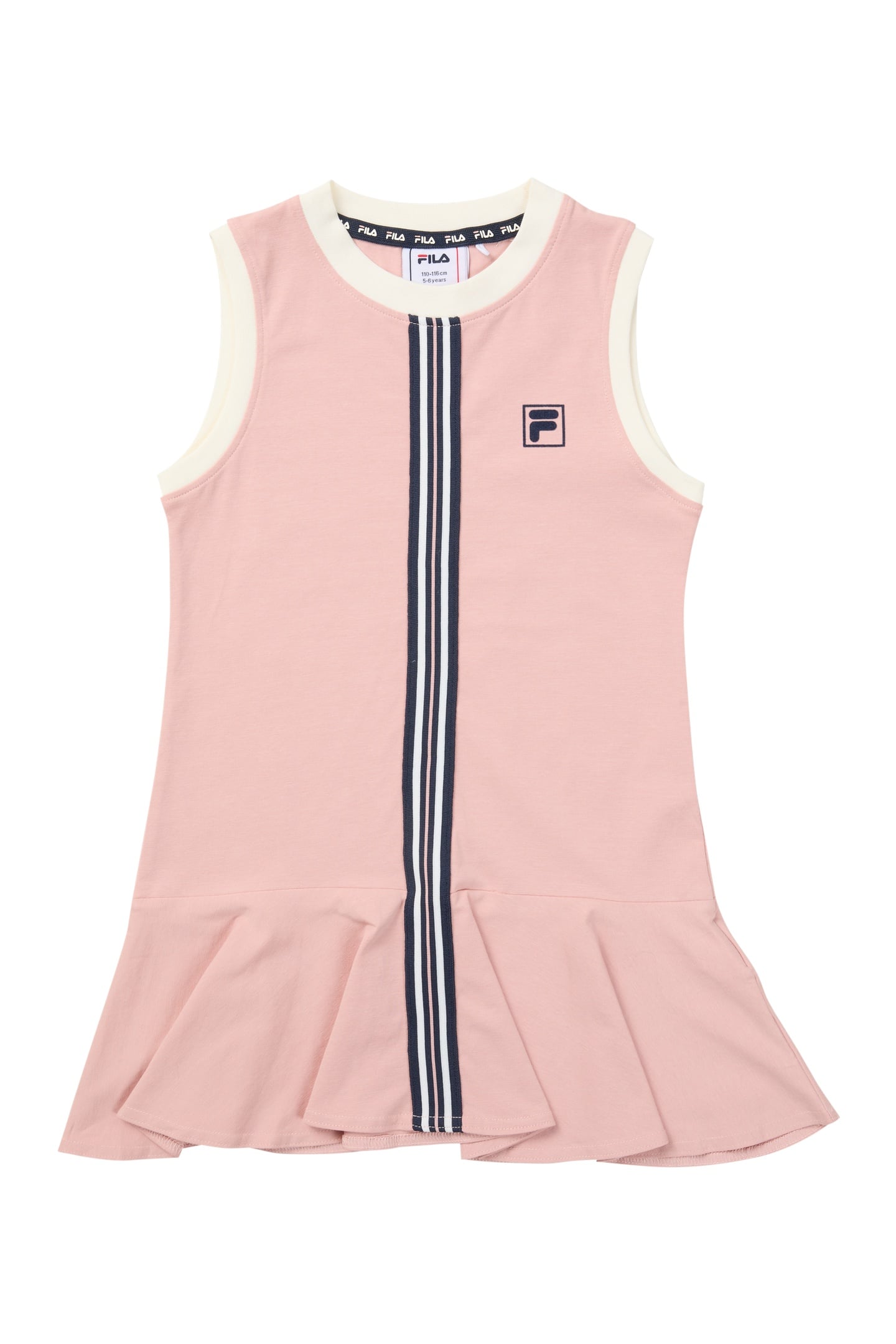 PRATOLINO REGULAR HERITAGE TAPE SLEEVELESS DRESS MELLOW ROSE 1