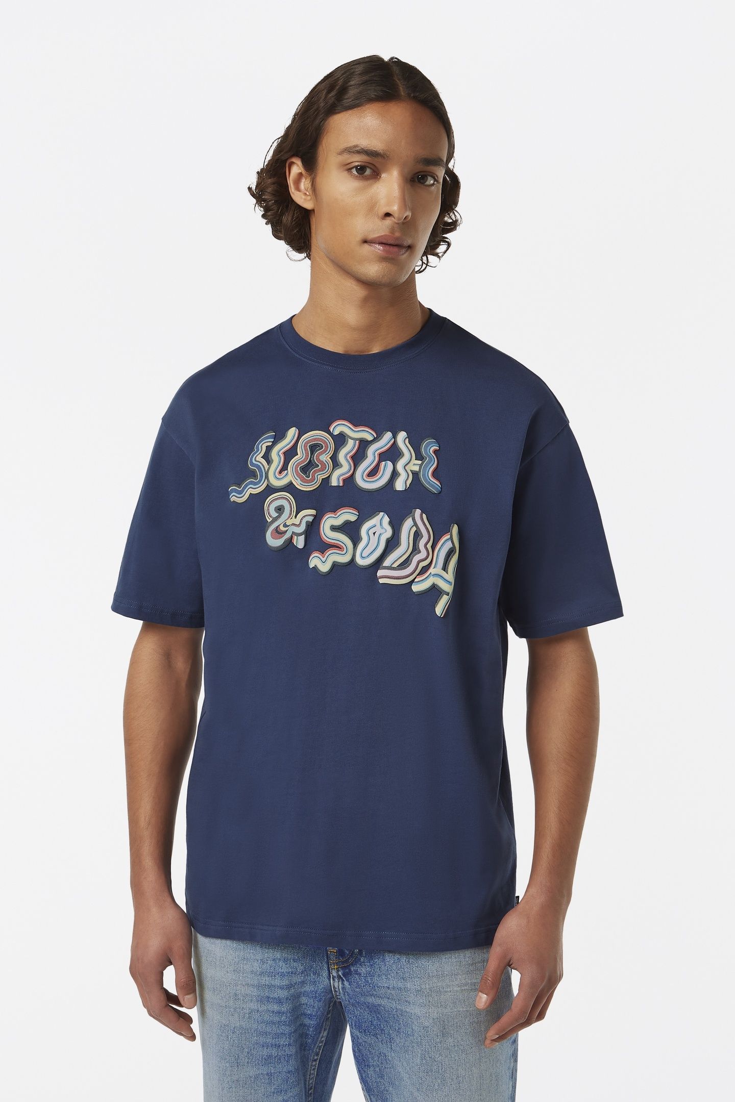 RELAXED-FIT FRONT ARTWORK T-SHIRT ATLANTIC BLUE 1