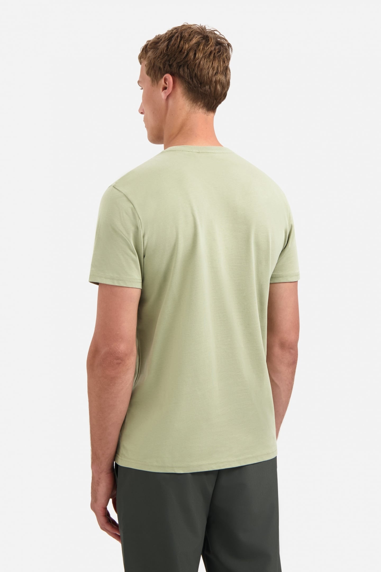 T-SHIRT CREWNECK PEACHED LIGHT MOSS 3