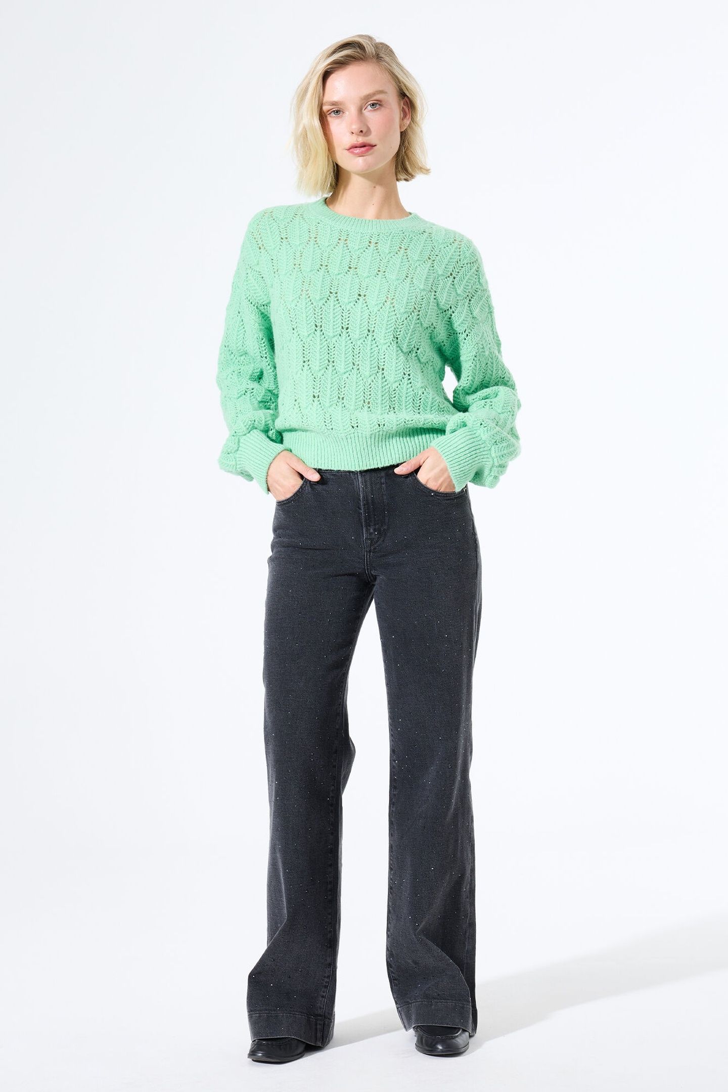 CELIA PANTS DENIM DARK USED 1