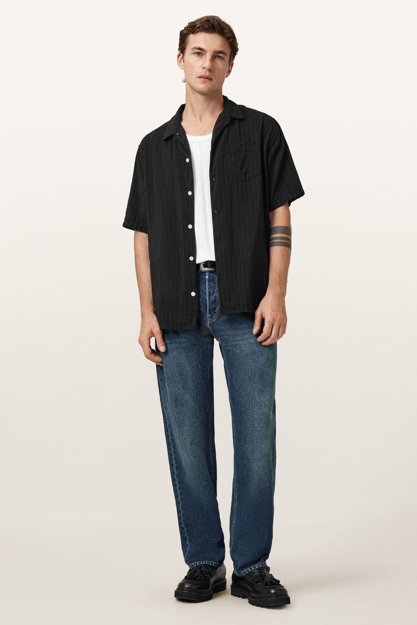 PERRY SS SHIRT BLACK 1