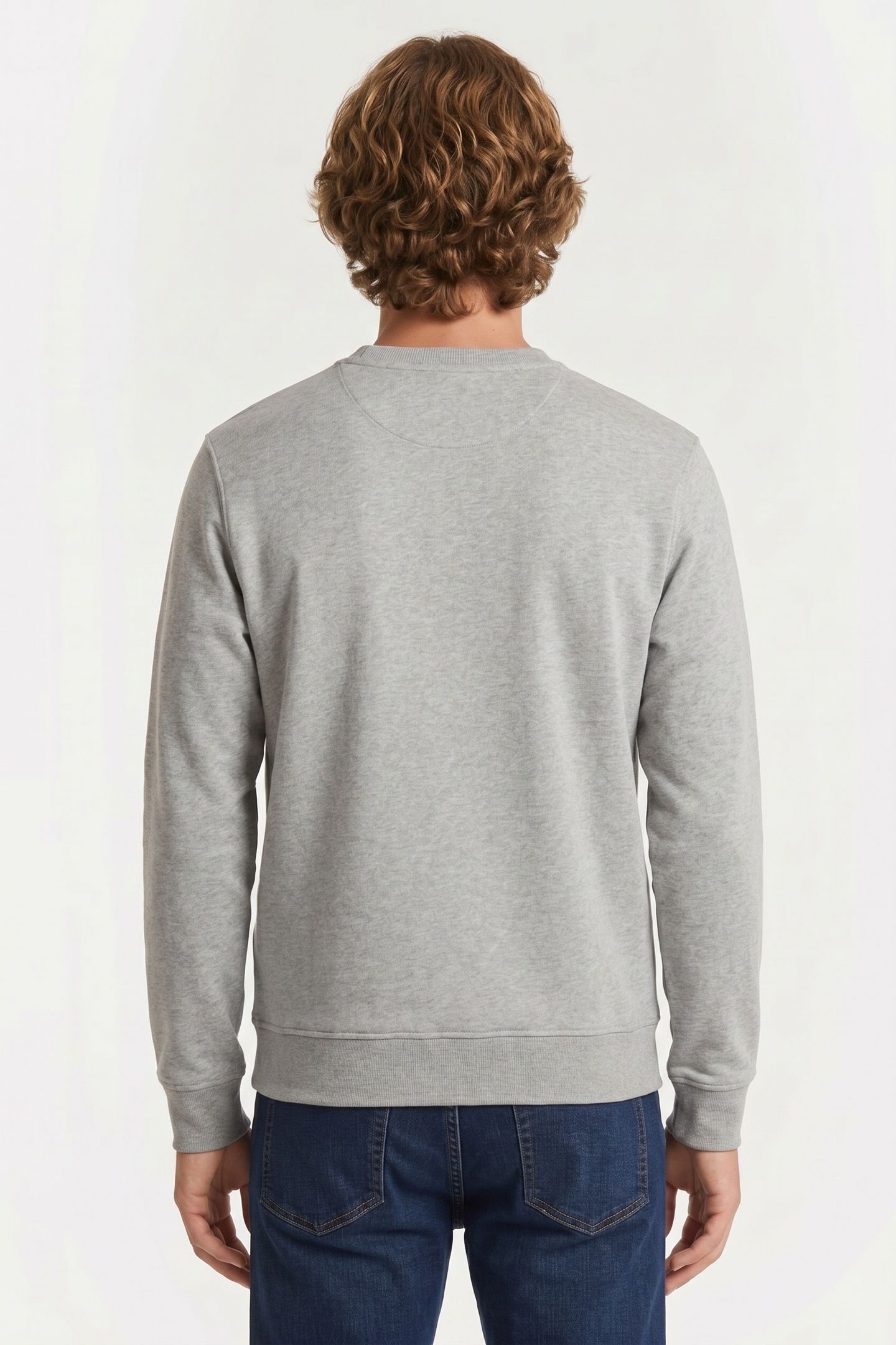 PLAIN SWEATPANTS COTTON LIGHT GREY 2