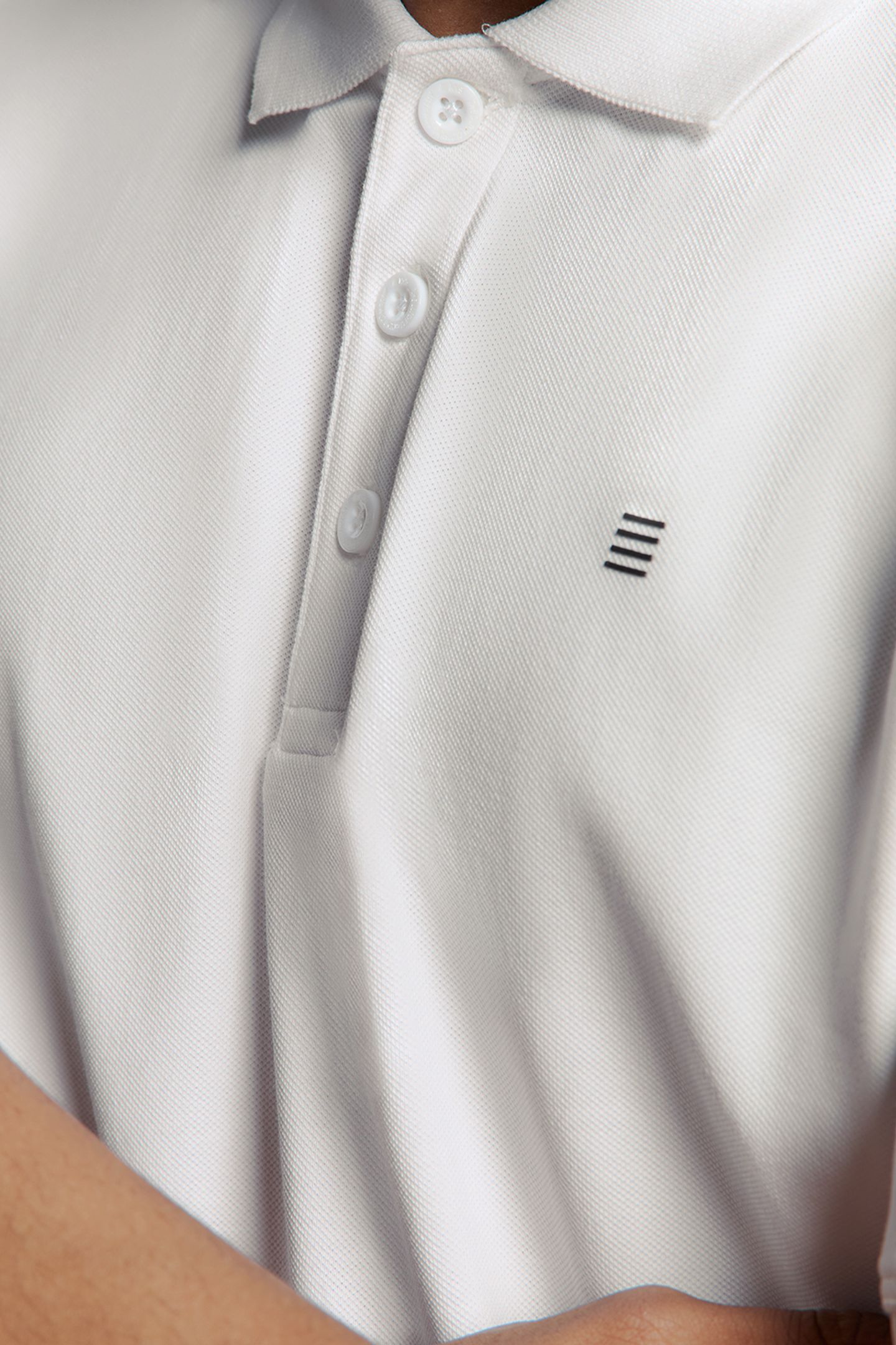 POLO PIQUE SOLID STRETCH WHITE 6