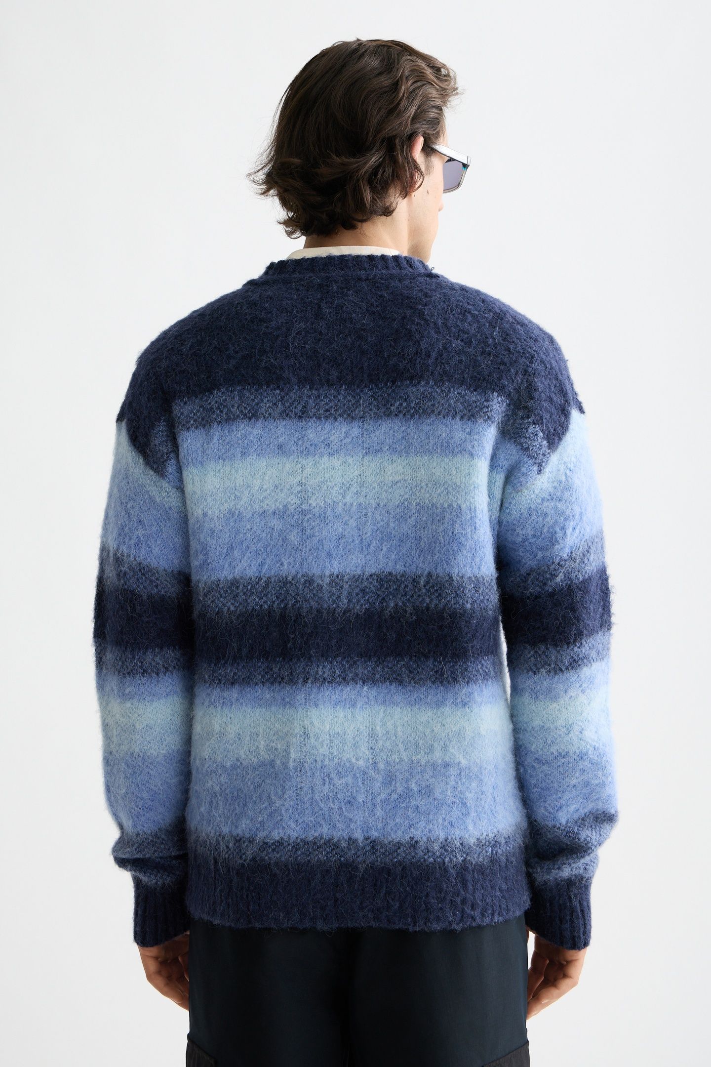 ALPACA WOOL BLEND CARDIGAN PEACOAT MELANGE 4