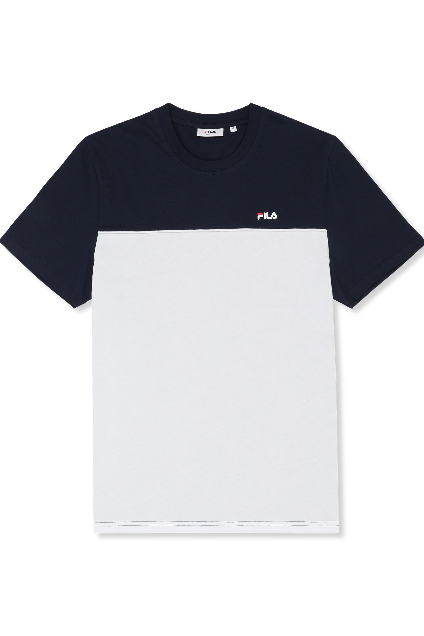 NARNALI REGULAR BLOCKED T-SHIRT BLACK IRIS-BRIGHT WHITE 4