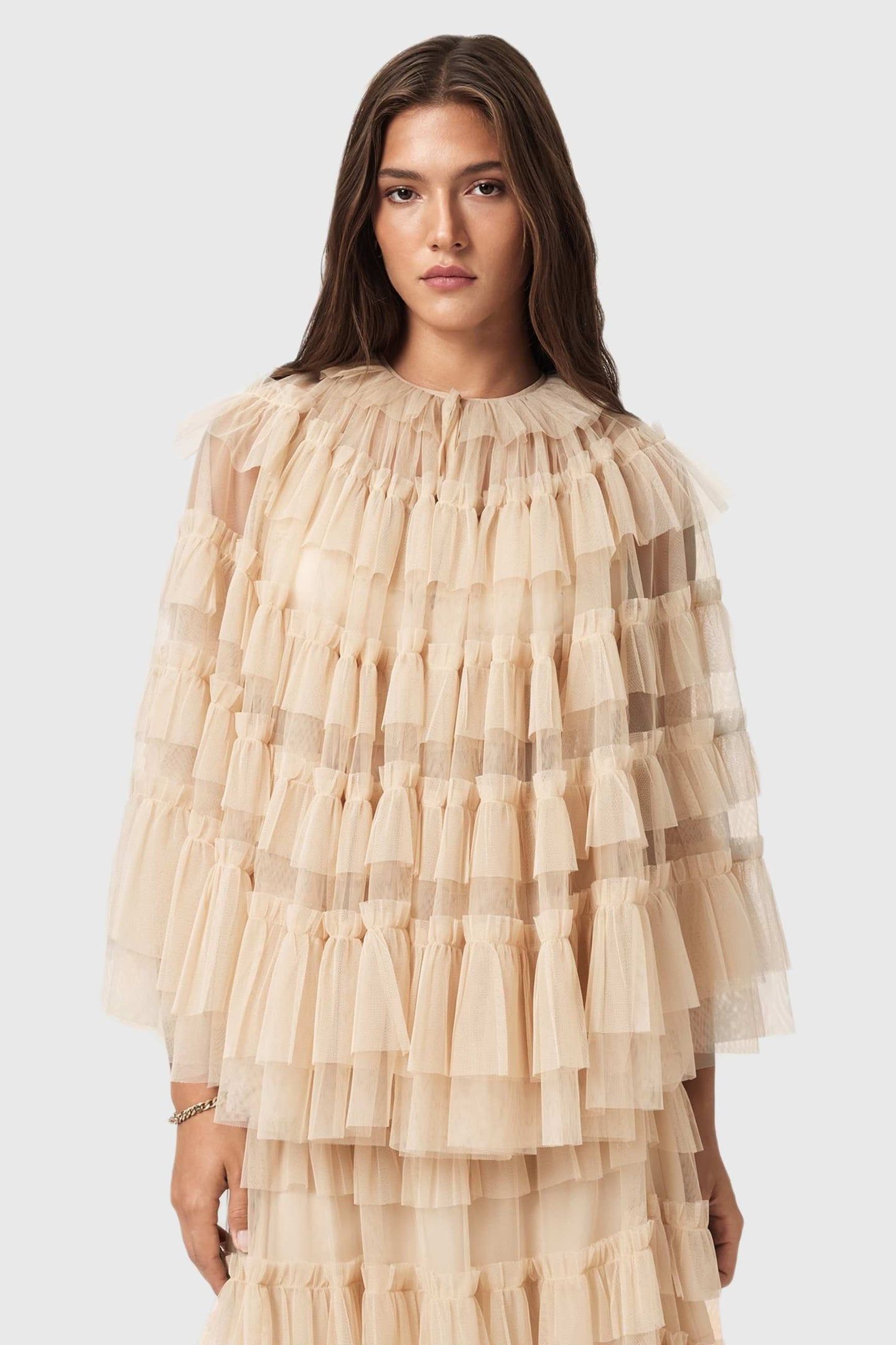 AUDE RUFFLE CAPE BLUSH PINK 4