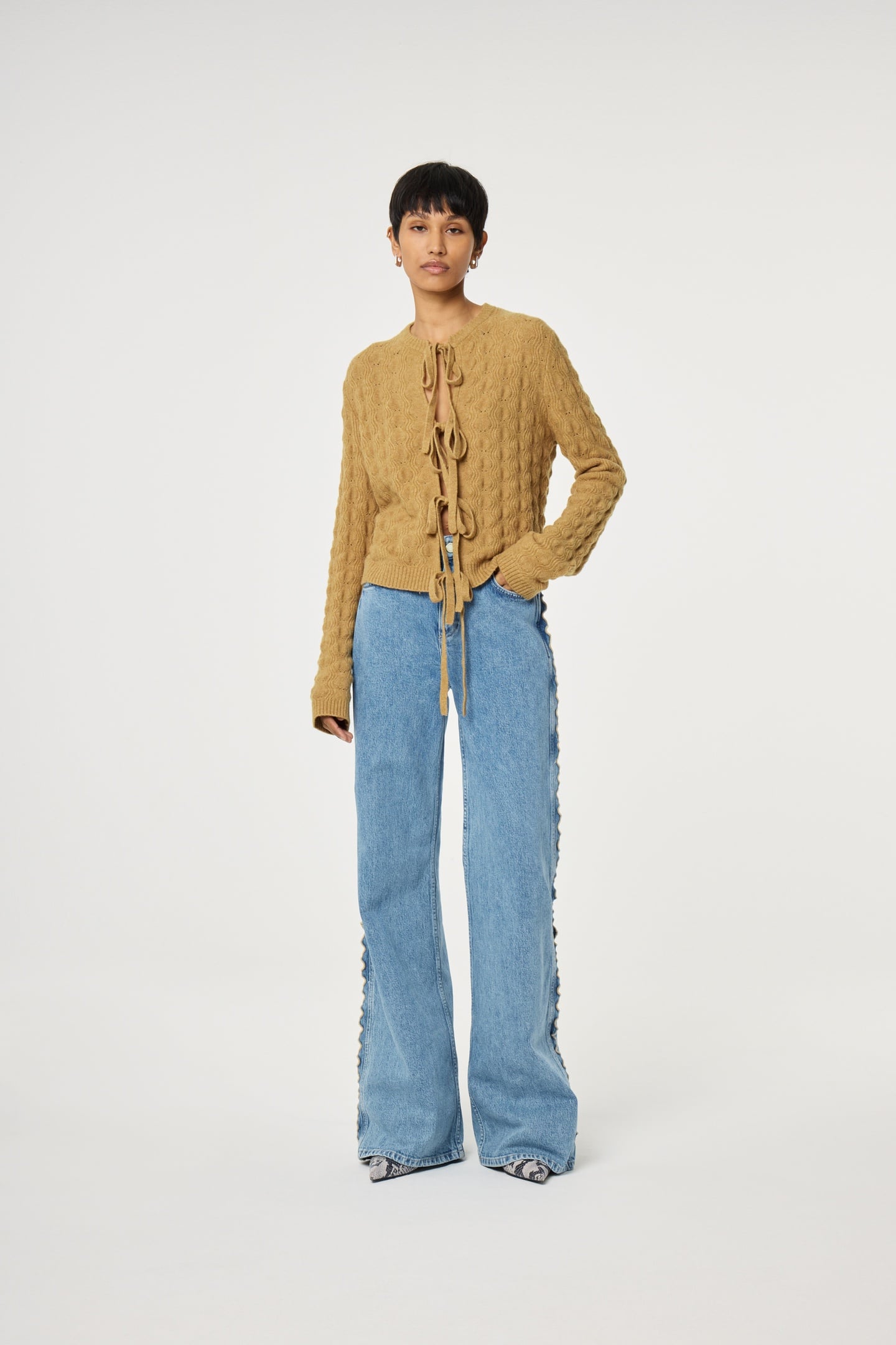 CHELSEA CARDIGAN QUICK SAND MELANGE 2