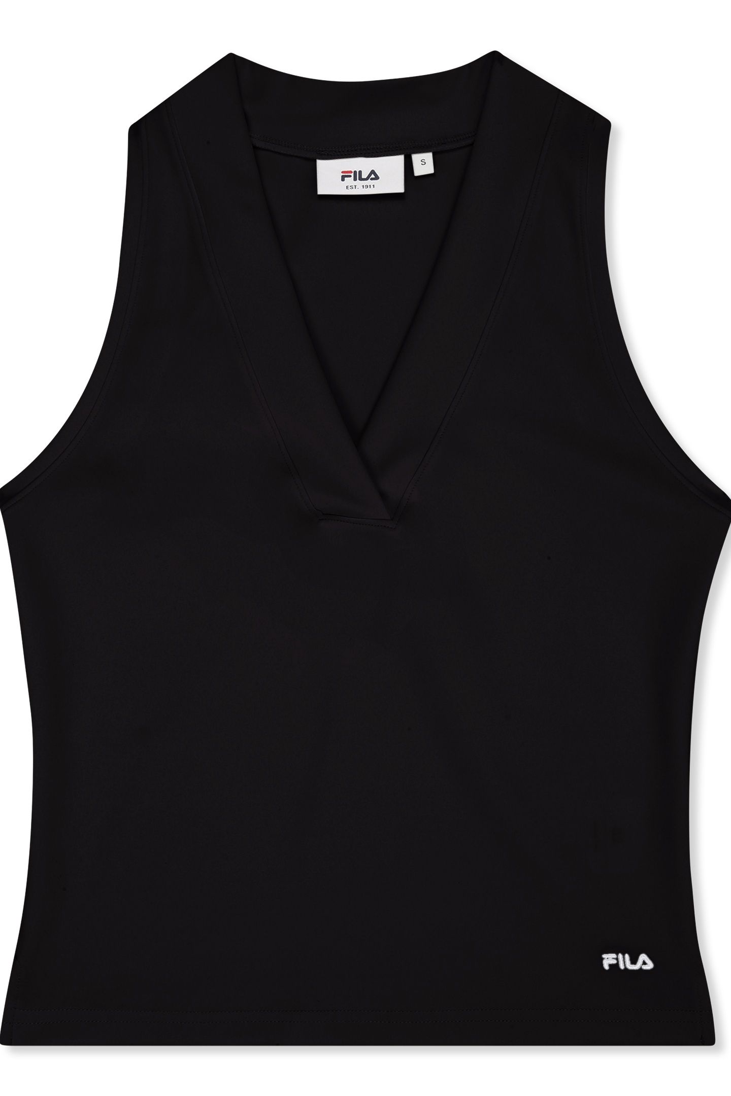 LUNATA GRAPHIC SLEEVELESS V-NECK TOP BLACK 4