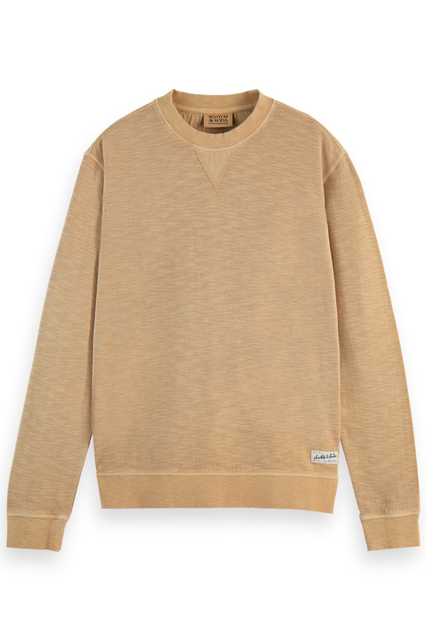 GARMENT DYE STRUCTURED SWEATSHIRT SAND 1