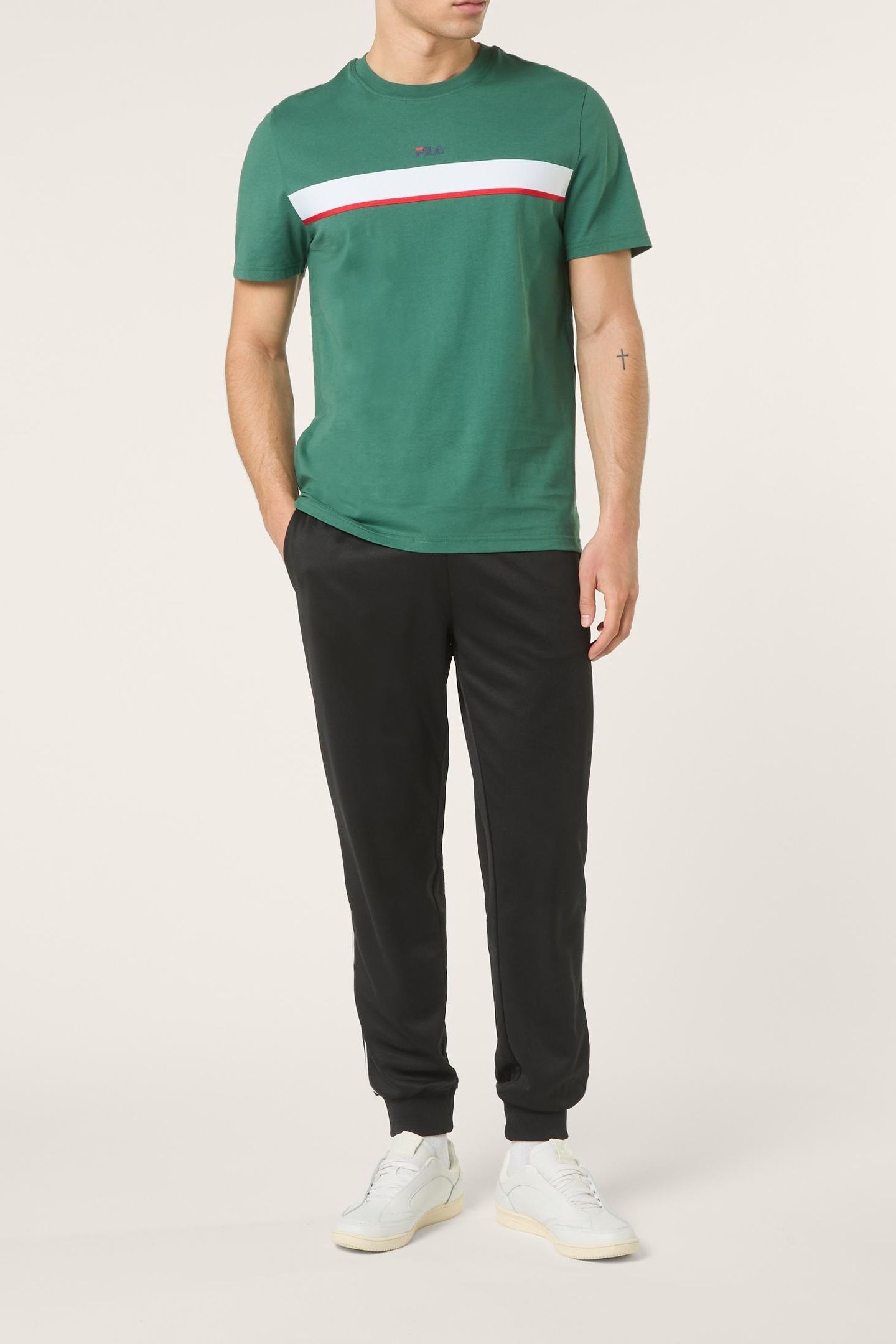 SAGANO REGULAR TAPED T-SHIRT POSY GREEN 2