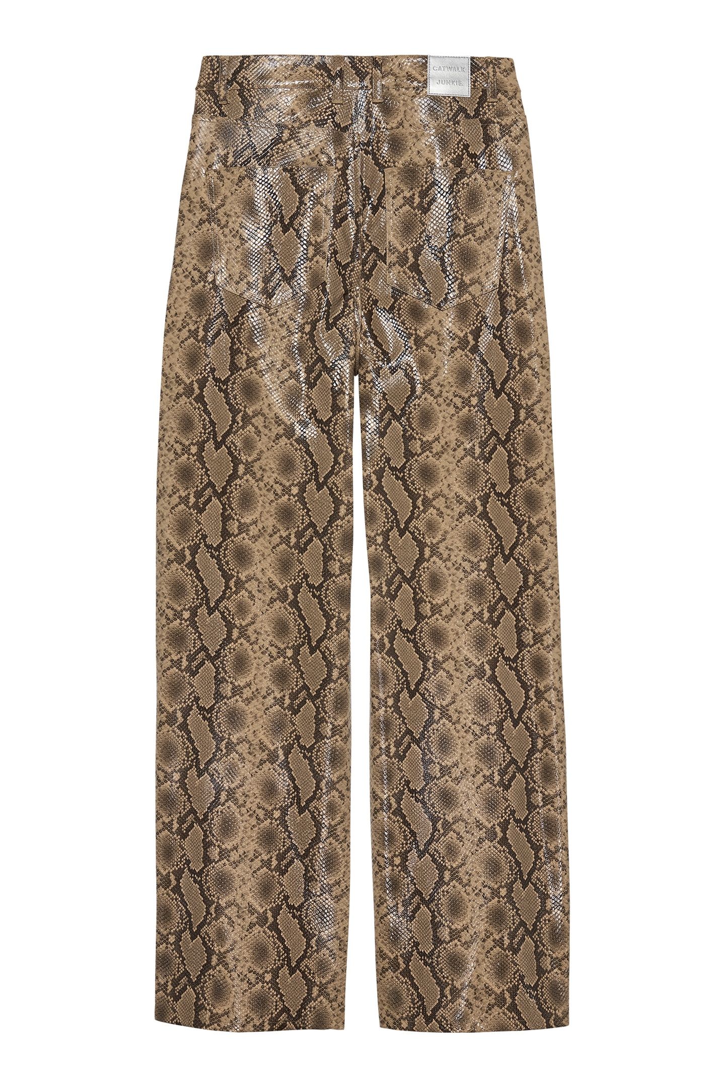 LOOSE FIT SNAKE TROUSERS BROWN SUGAR 5