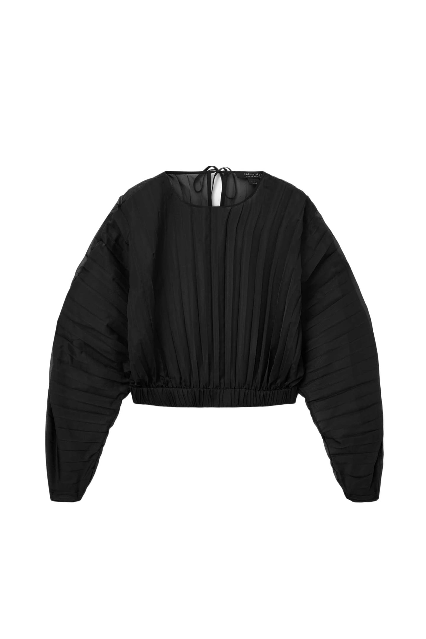 MICAELA PLEAT TOP BLACK 4