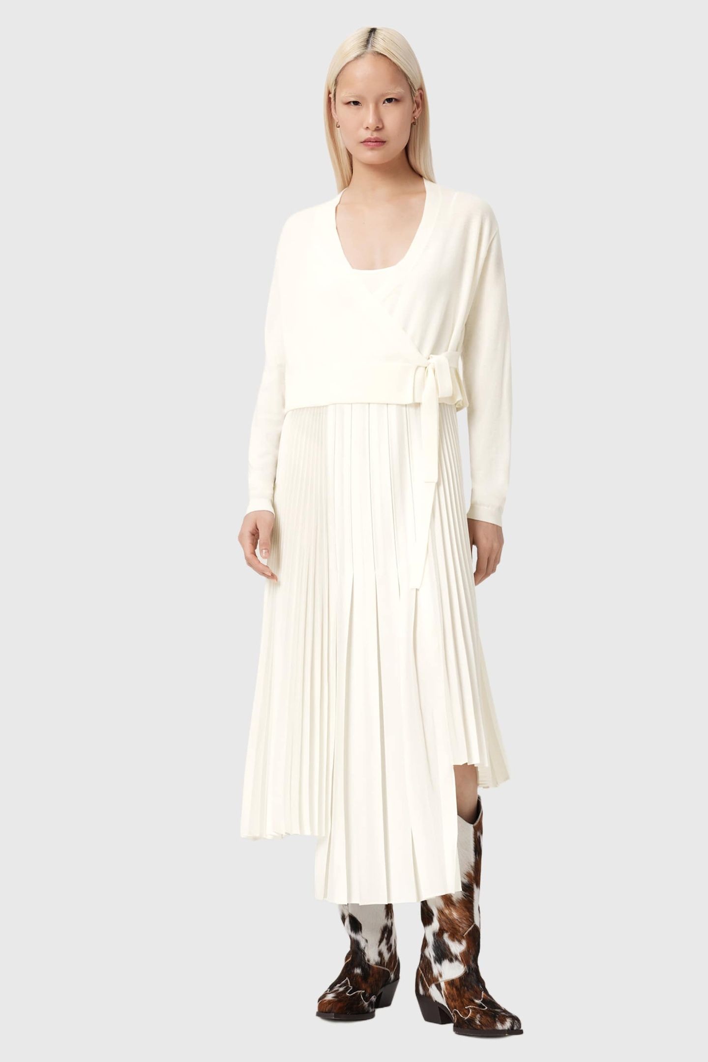 LUCILLE DRESS CHALK WHITE 2
