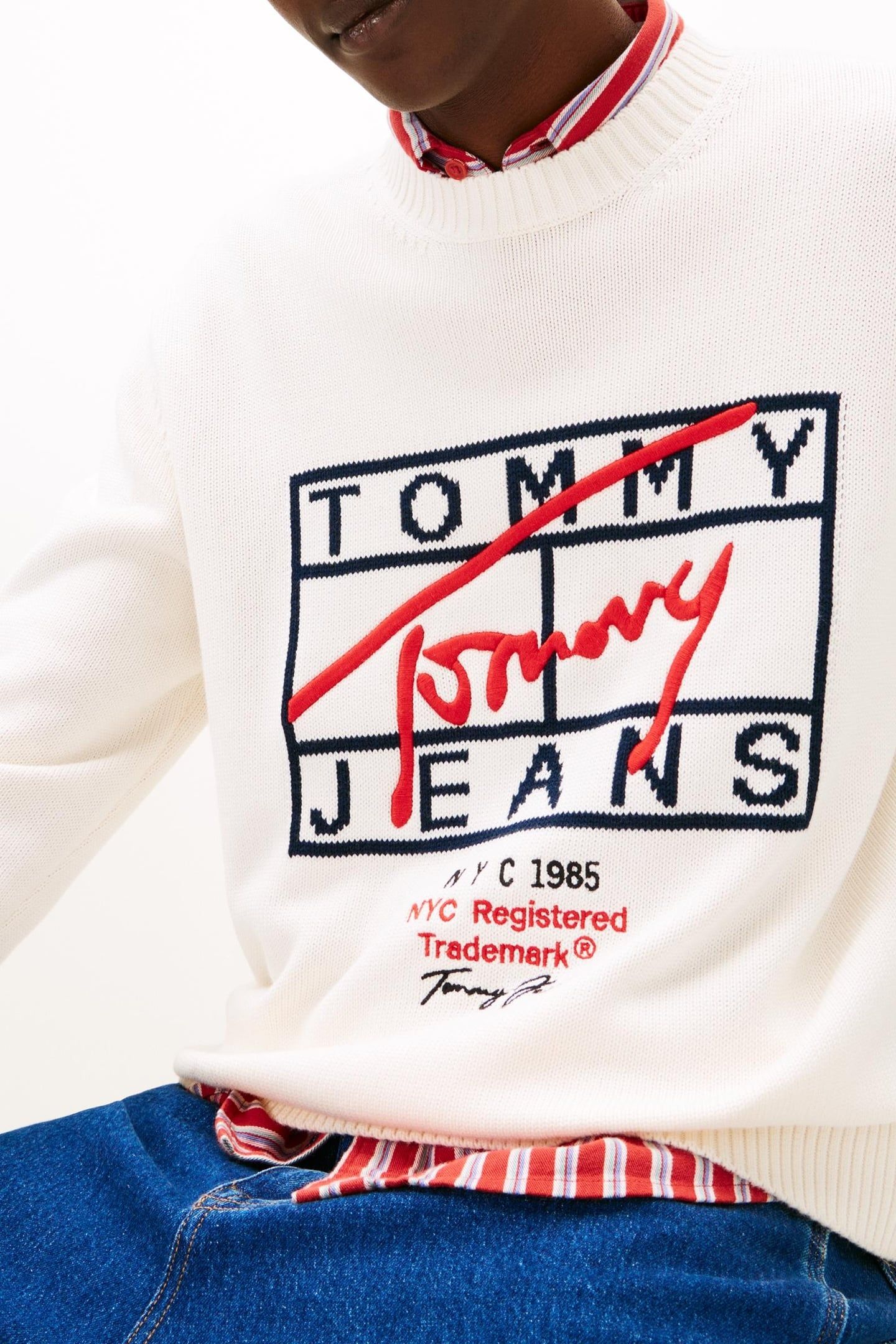 REGULAR SIGNATURE SWEATER ANCIENT WHITE 5