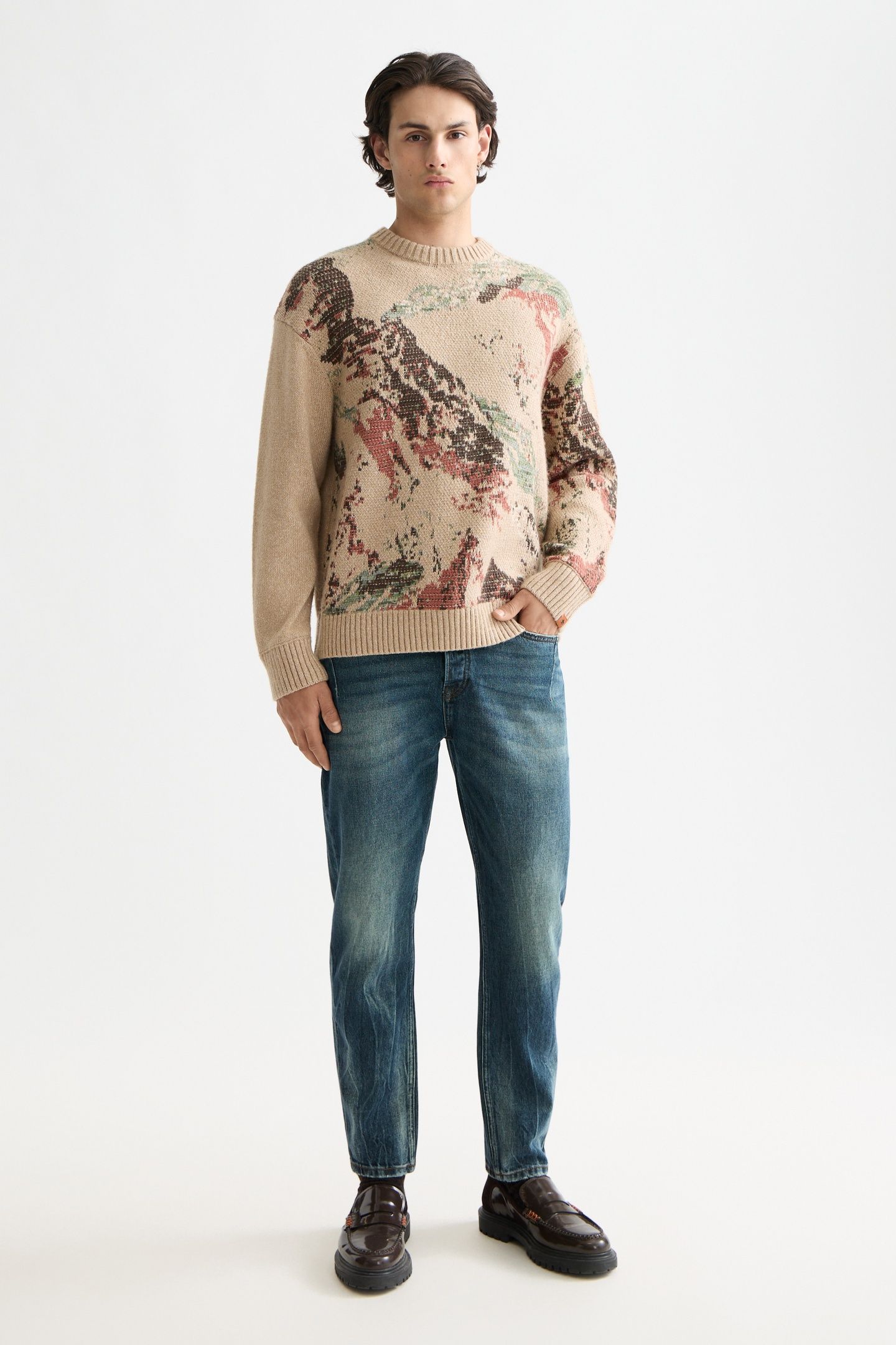 DEAN LOOSE TAPERED JEANS-GREEN TOUCH GREEN TOUCH 1