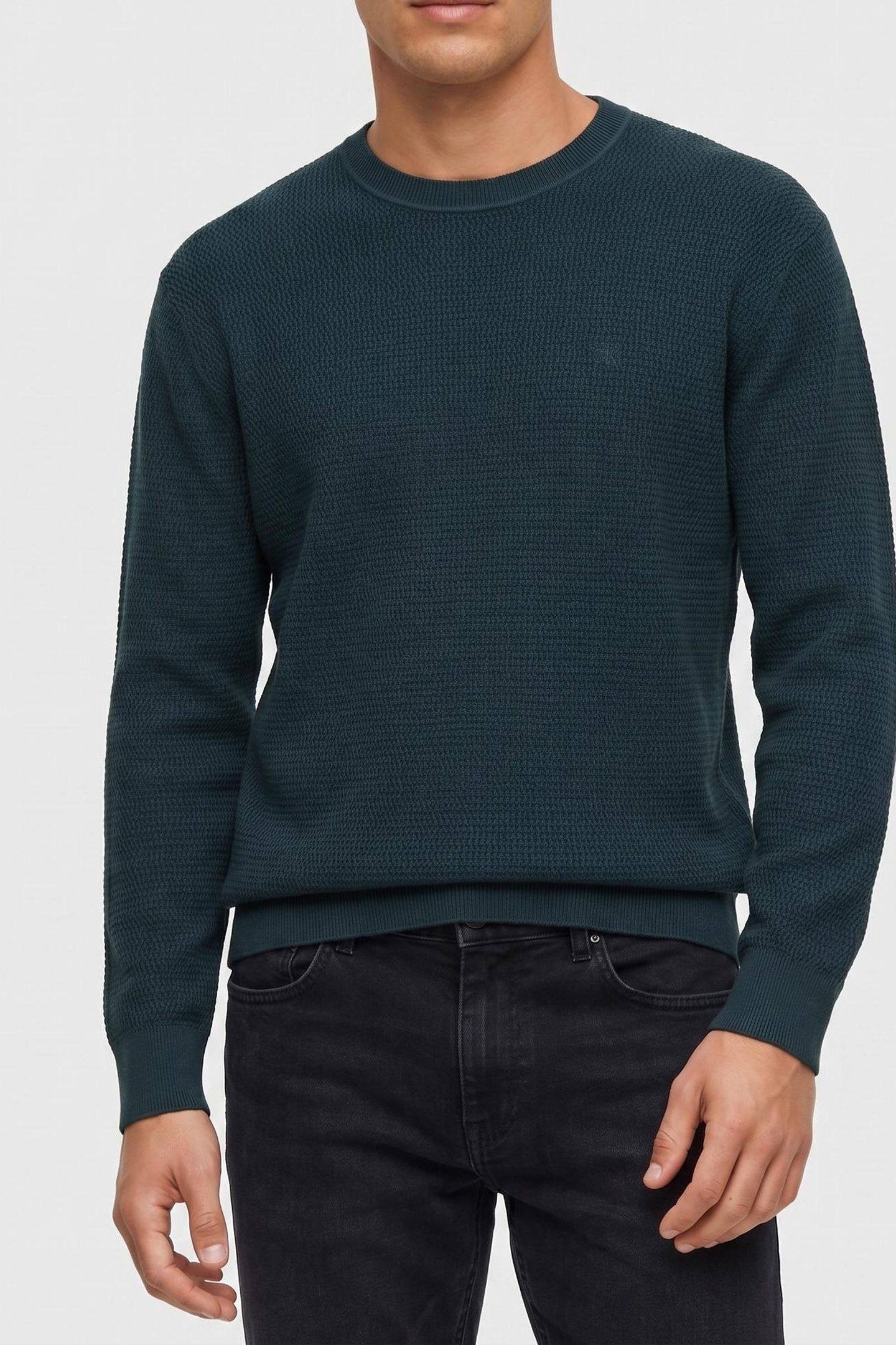 LS TEXTURE COTTON CREW MAGICAL FOREST 1