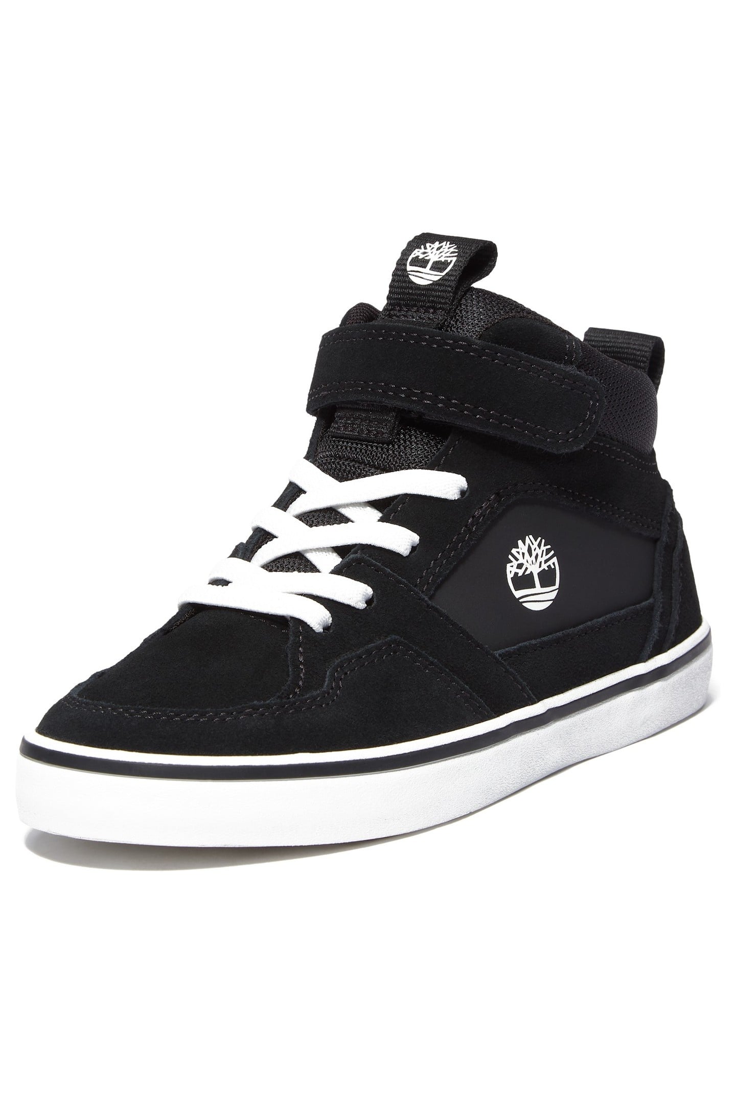 STONE JUMP MID HOOK & LOOP SNEAKER BLACK SUEDE 5