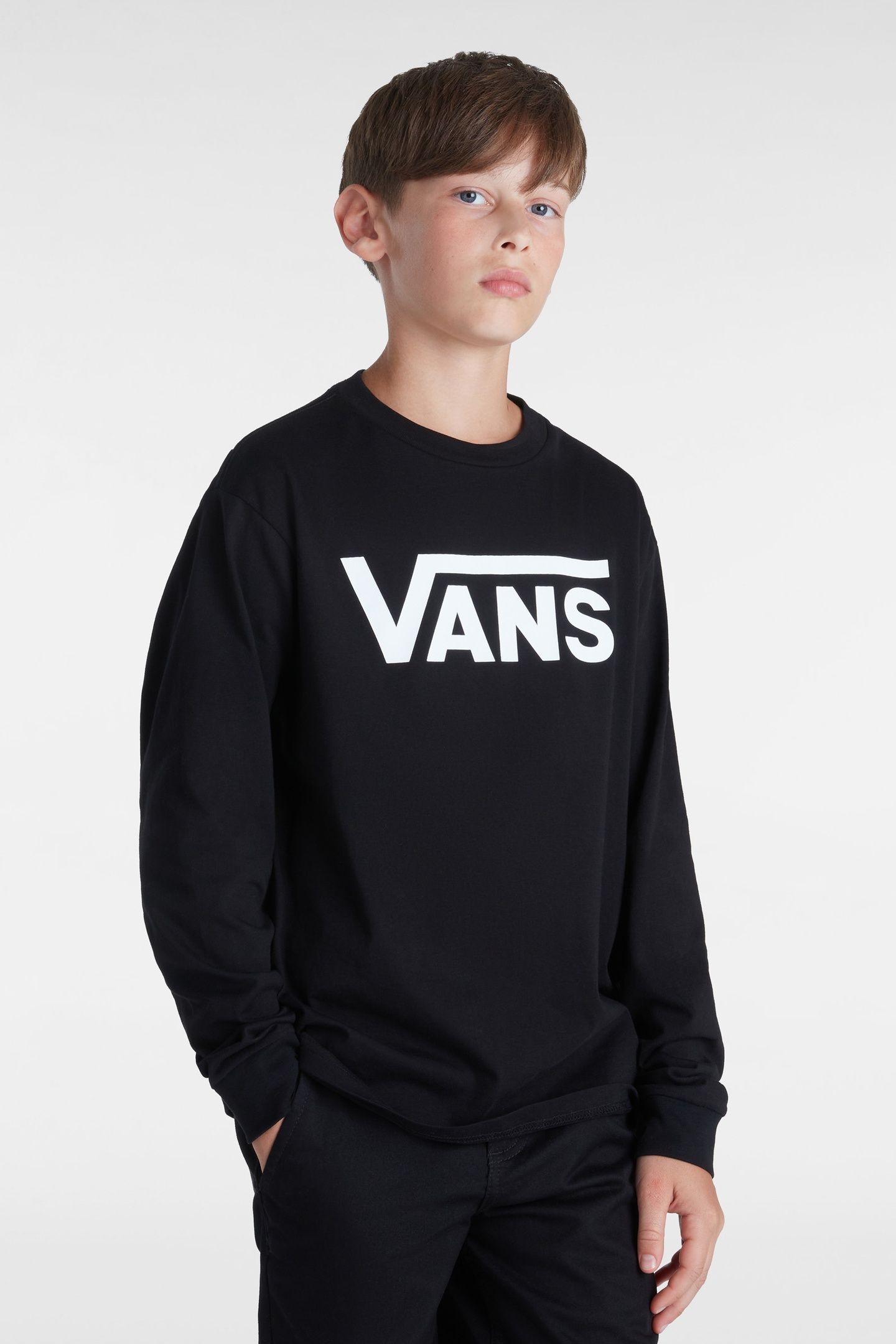 UNISEX CLASSIC LONGSLEEVE BLACK/WHITE 1