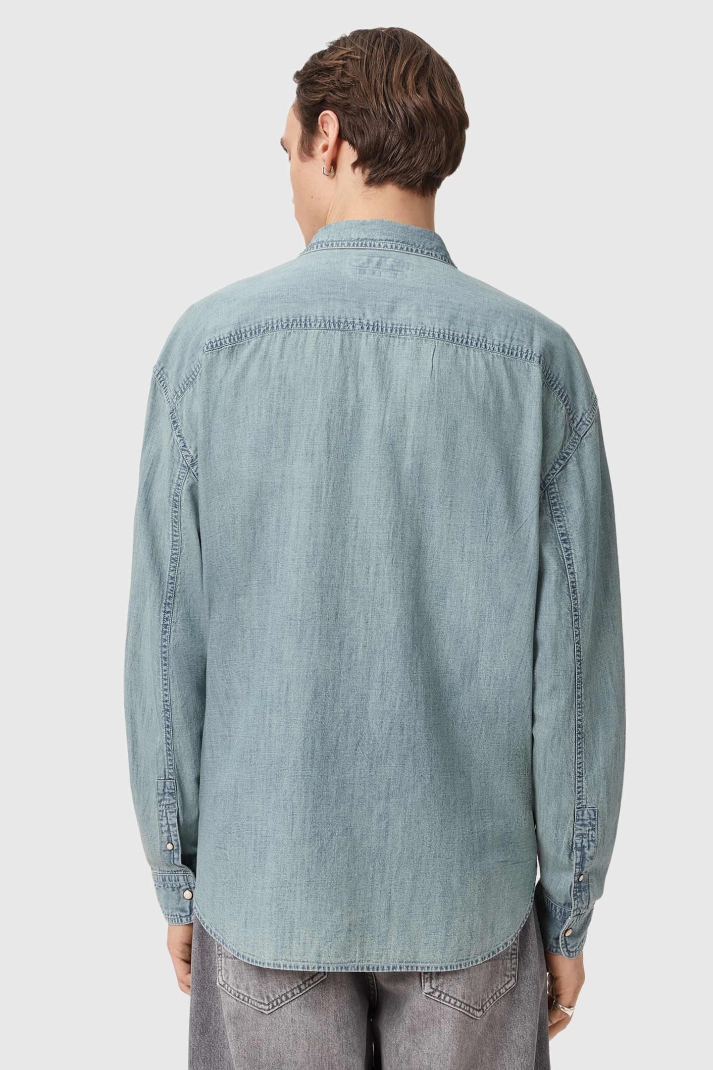 GRIBBS LS SHIRT FADED INDIGO 4