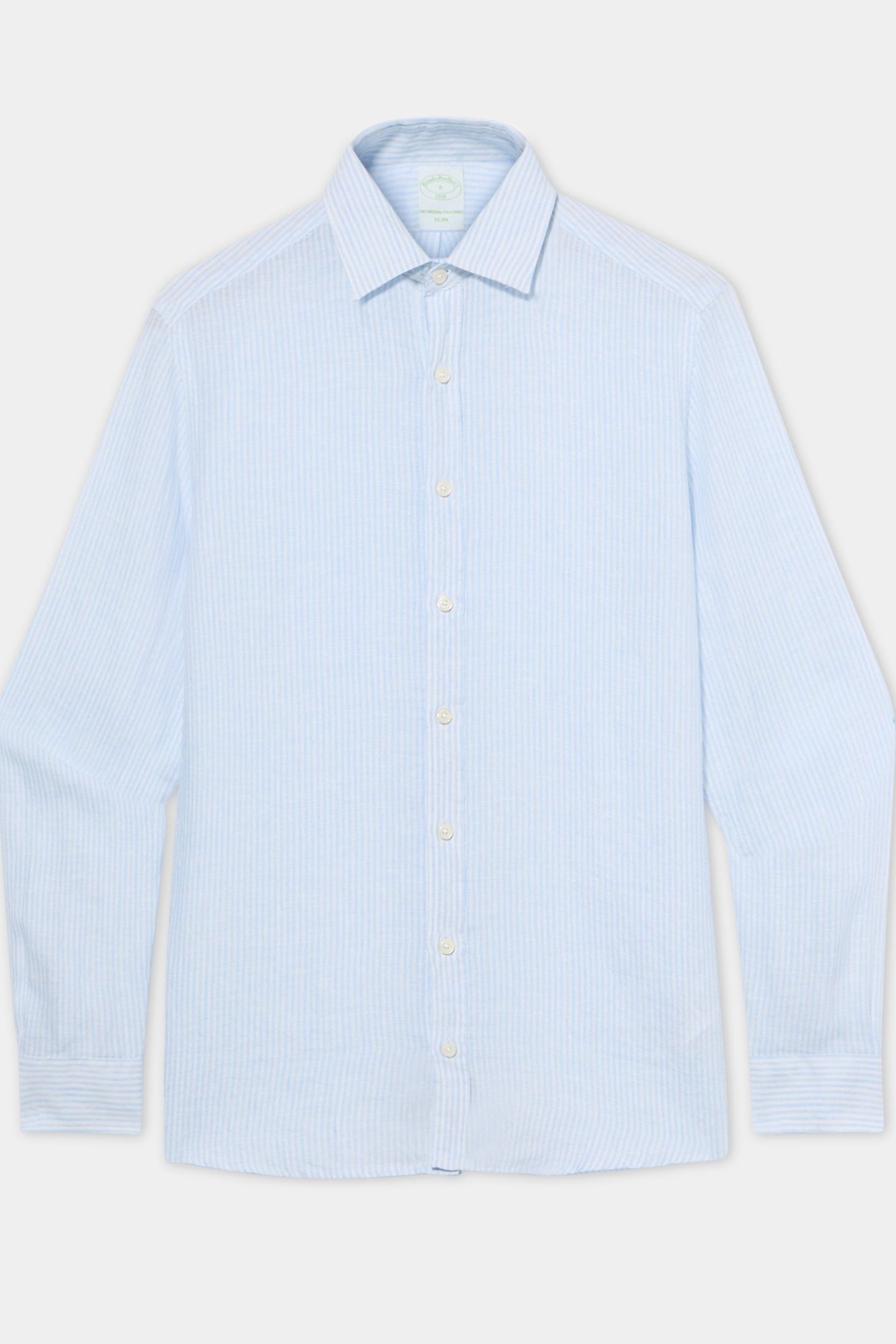 CLASSIC COLLAR SHIRT LINEN LIGHT BLUE 3