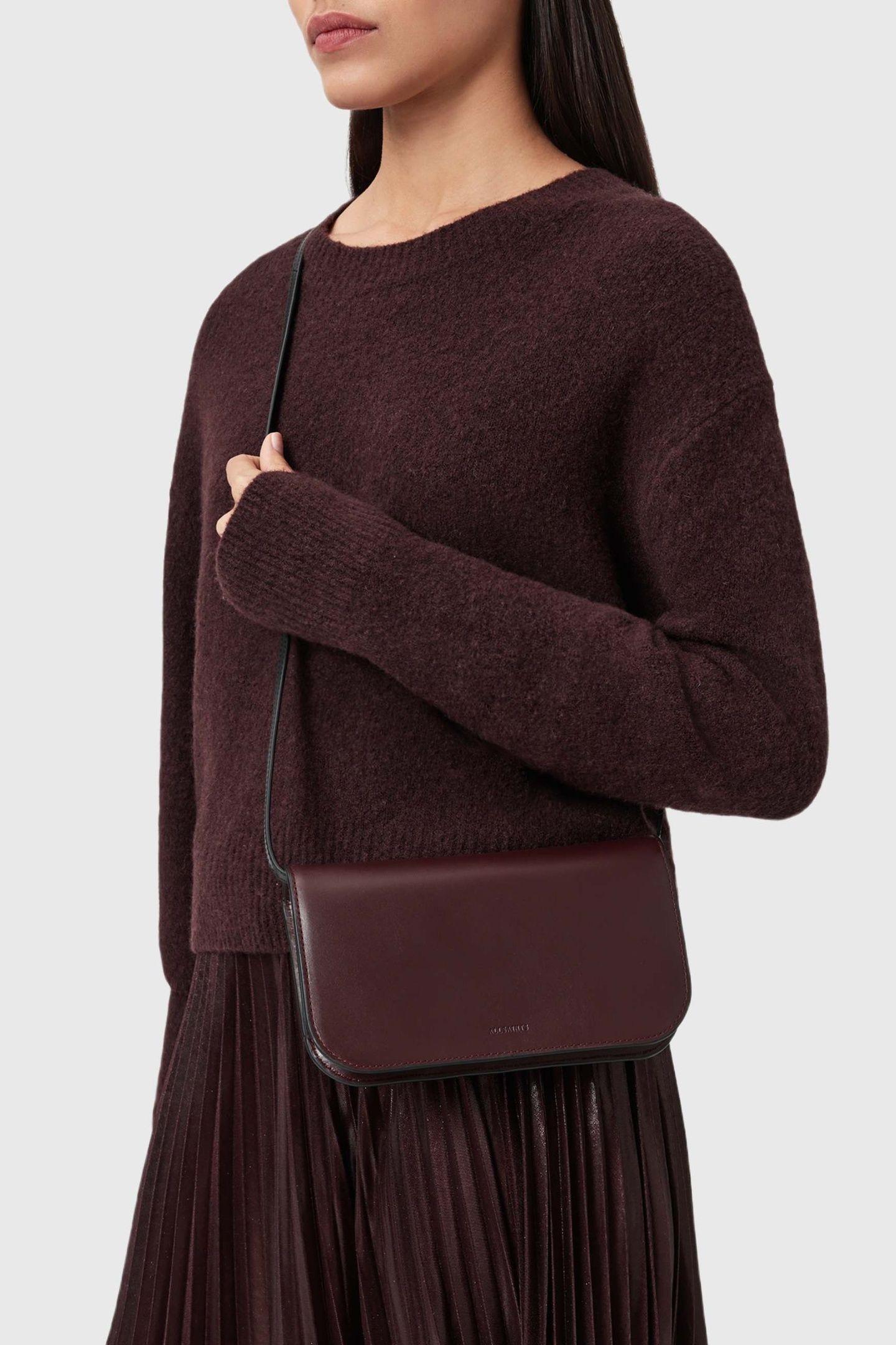 MAEVE WALLET XBODY DARK RED 1