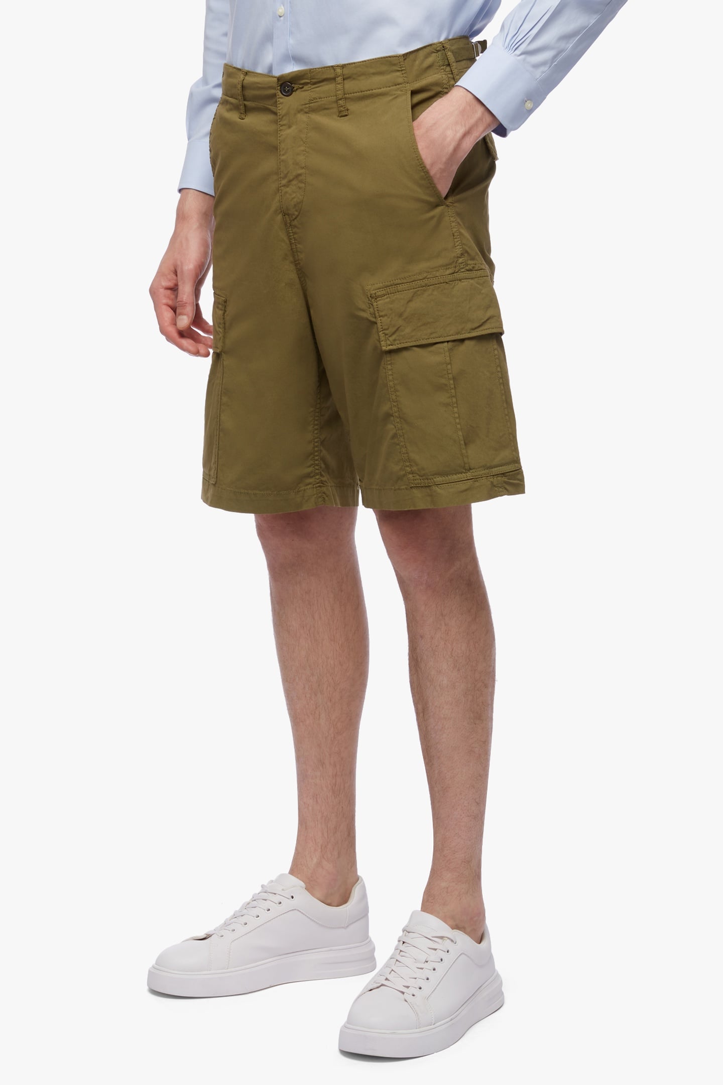 MILITARY STRETCH COTTON CARGO SHORTS MILITARY 1